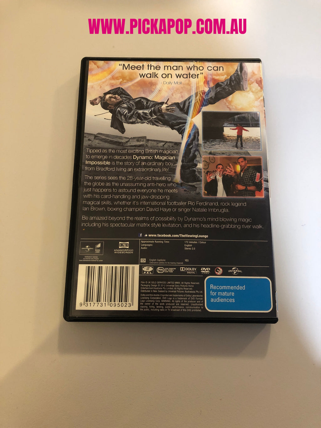 DYNAMO MAGICIAN IMPOSSIBLE - (PAL Region 4) DVD Cleaned and Tested