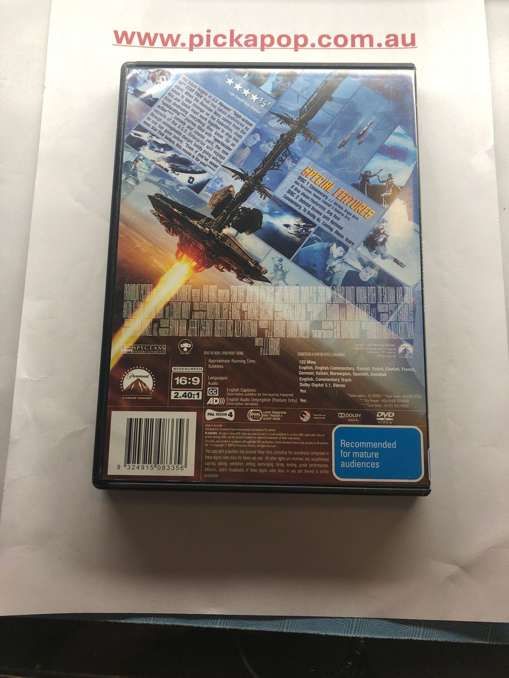 STAR TREK 2 DISC SPECIAL EDITION - (PAL Region 4) DVD Cleaned and Tested