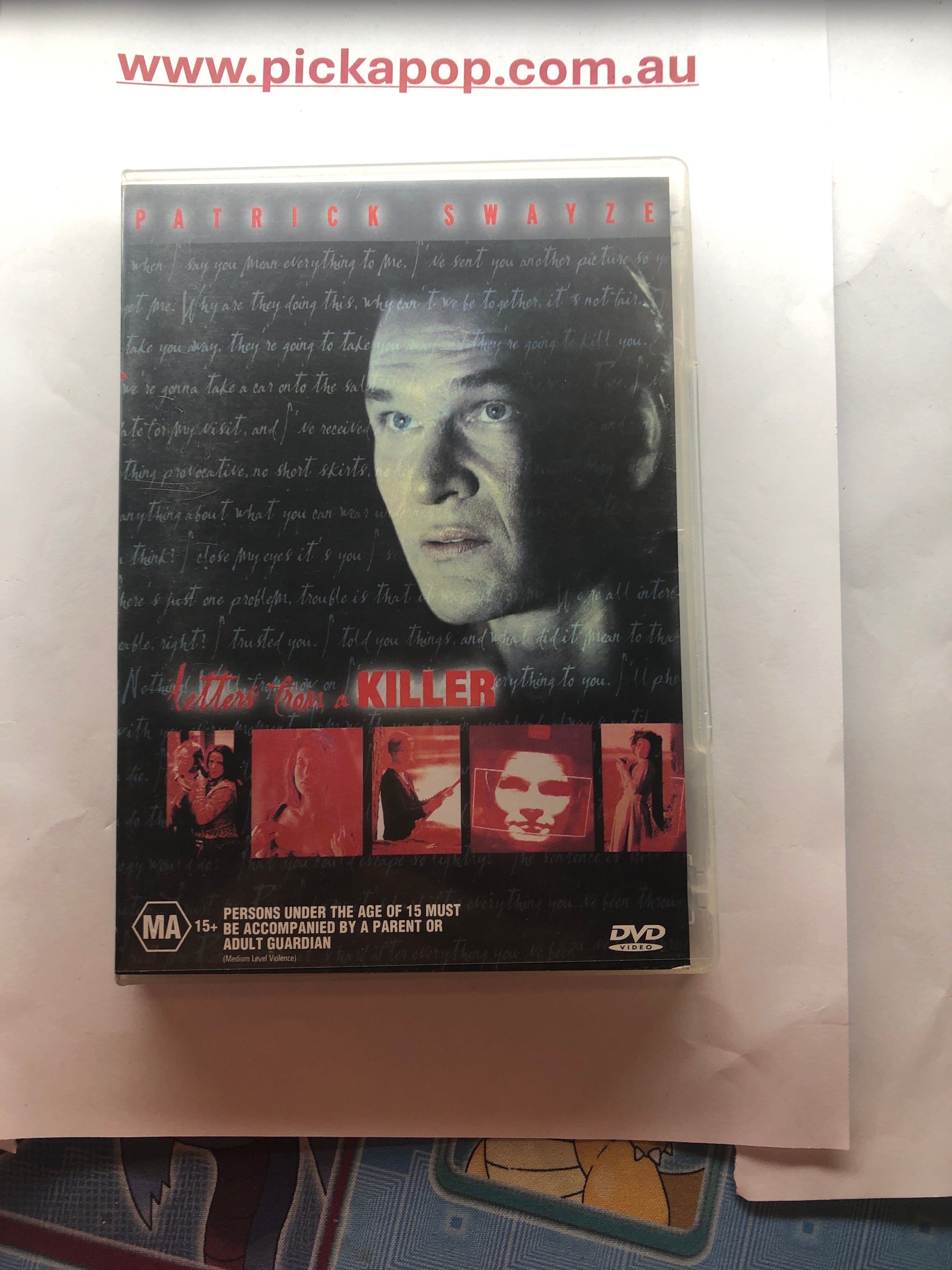 LETTERS FROM A KILLER - (PAL Region 4) DVD Cleaned and Tested