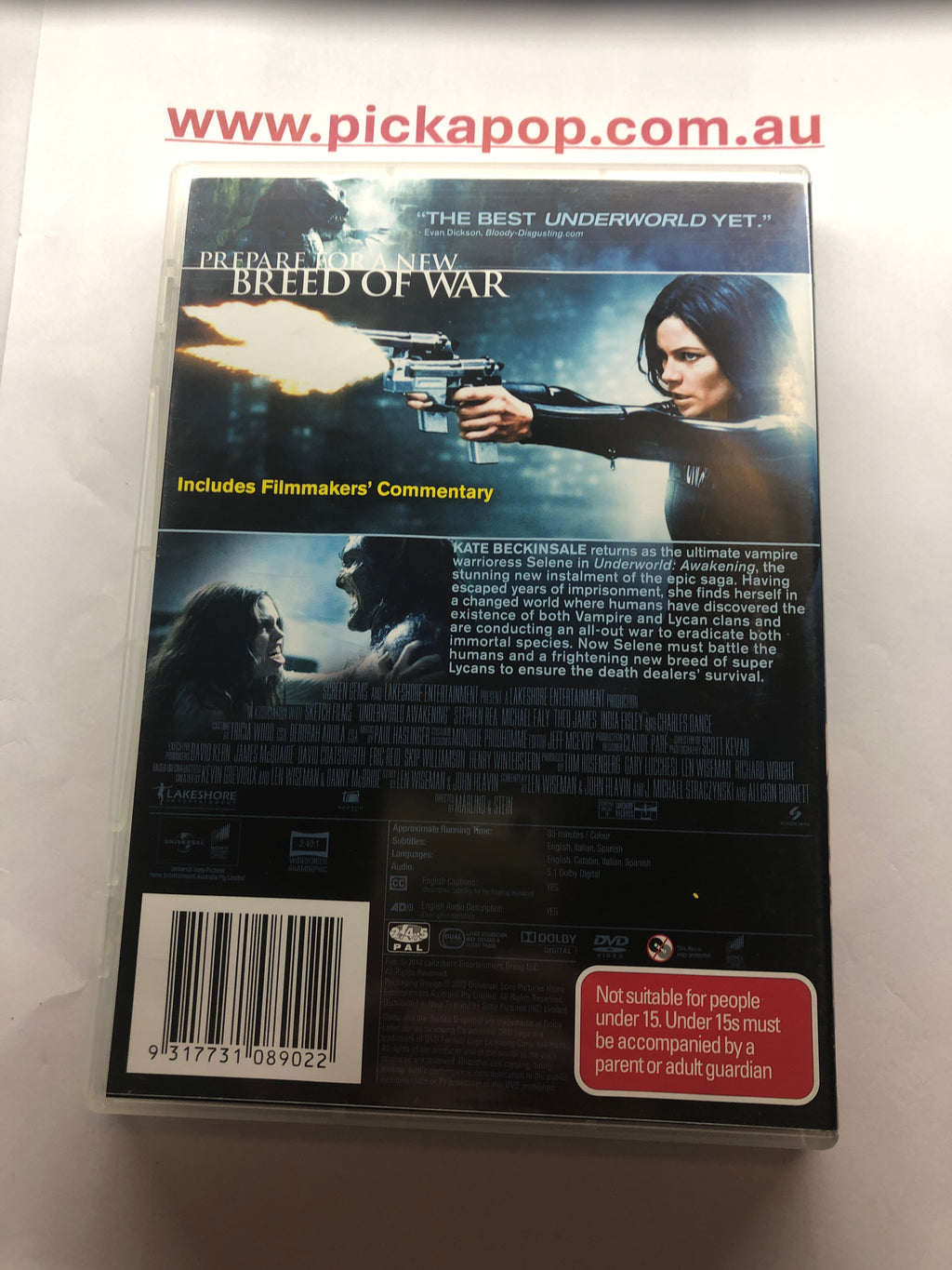 UNDERWORLD AWAKENING - (PAL Region 4) DVD Cleaned and Tested