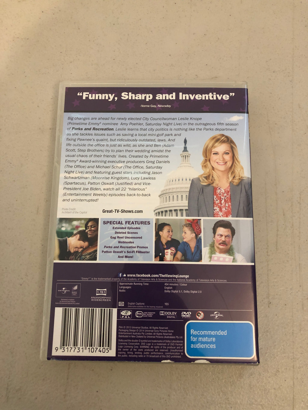 PARKS AND RECREATION SEASON FIVE - PAL Region 4 - DVD Cleaned and Tested