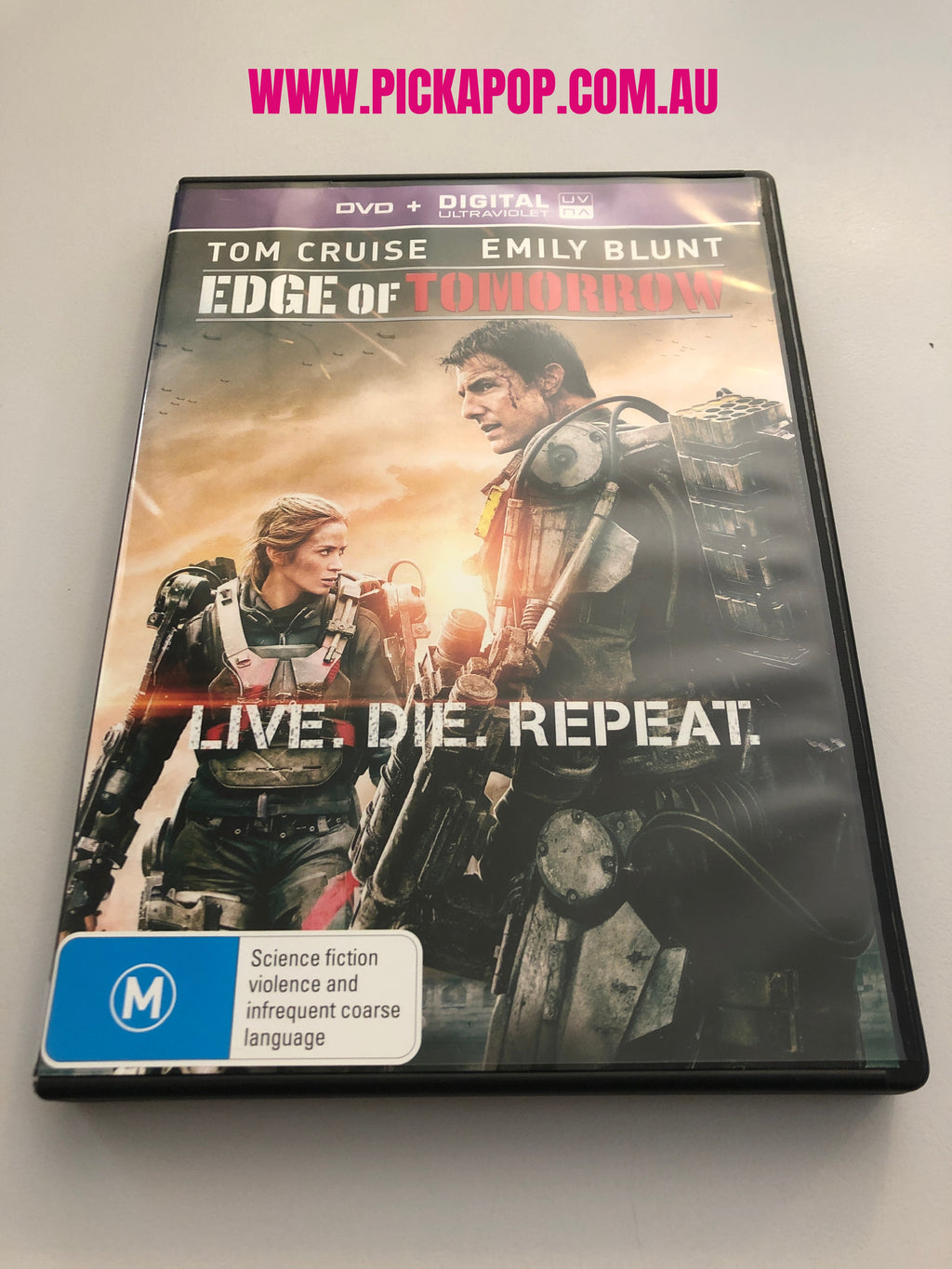 EDGD OF TOMORROW - (PAL Region 4) DVD & DIGITAL ULTRAVIOLET Cleaned and Tested