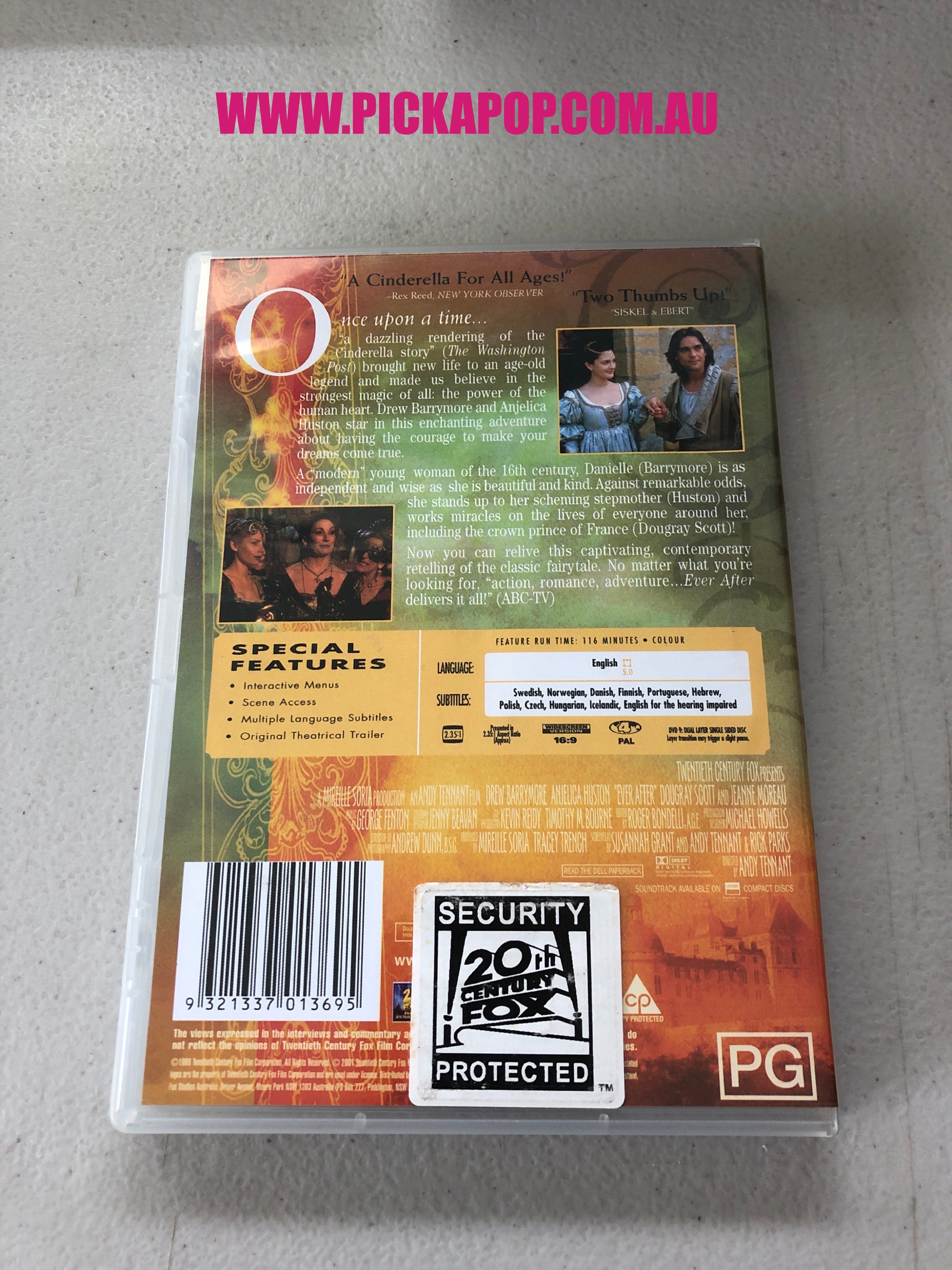 EVER AFTER A CINDERELLA STORY - PAL Region 4 - DVD Cleaned and Tested