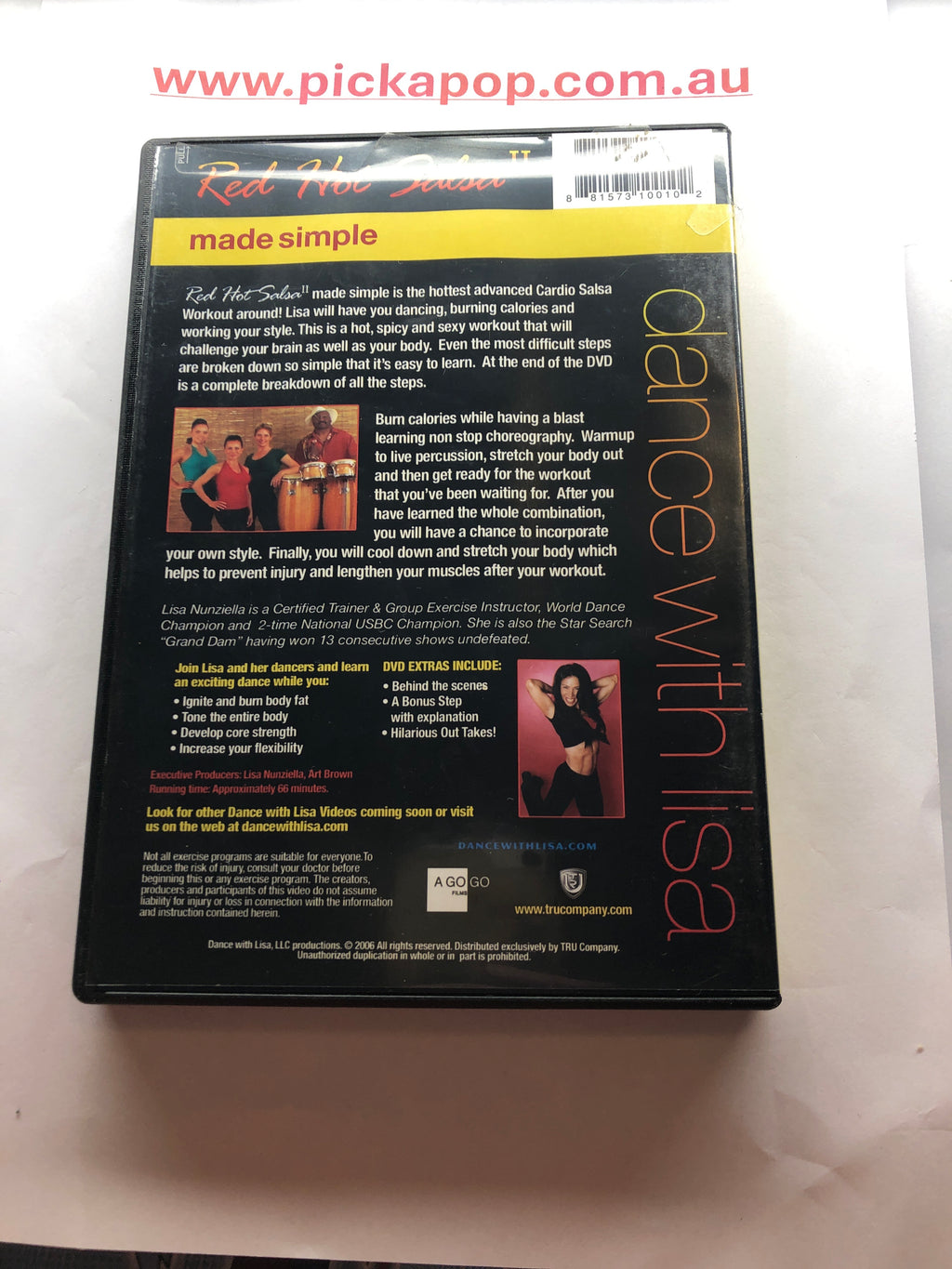 RED HOT SALSA II, DANCE WITH LISA - (PAL Region 4) DVD Cleaned and Tested