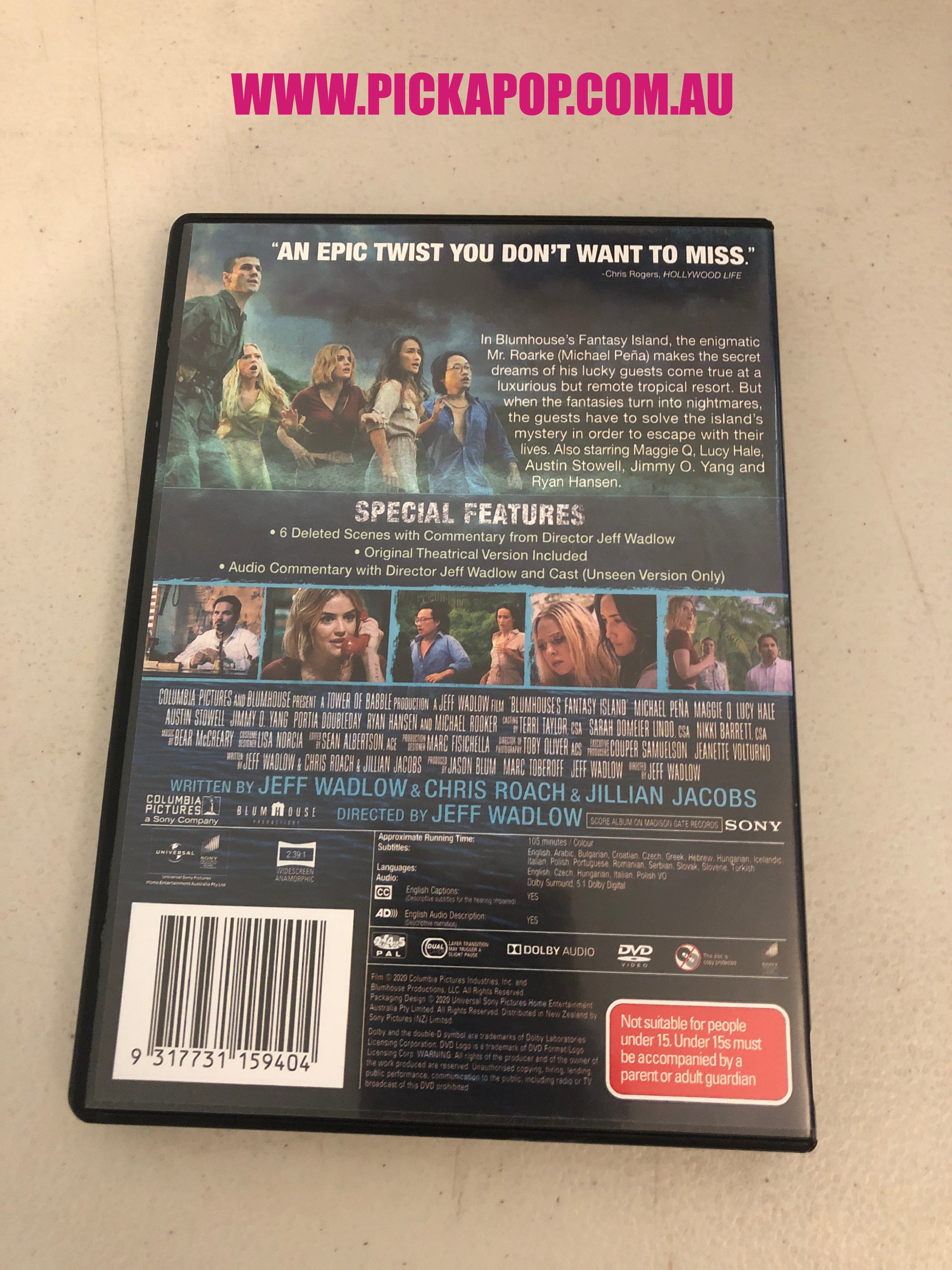 FANTASY ISLAND - PAL Region 4 - DVD Cleaned and Tested