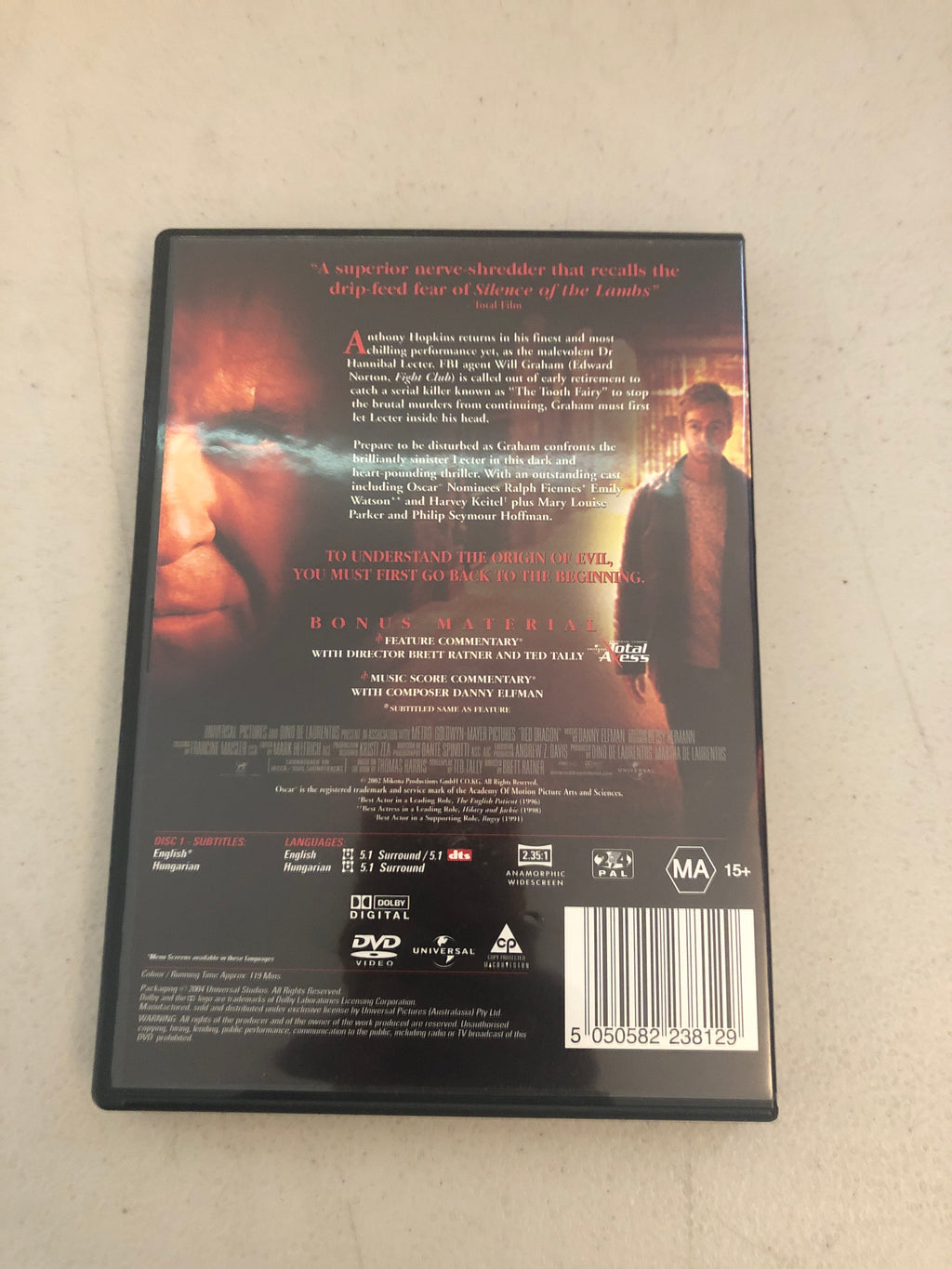 RED DRAGON - (PAL Region 4) DVD Cleaned and Tested