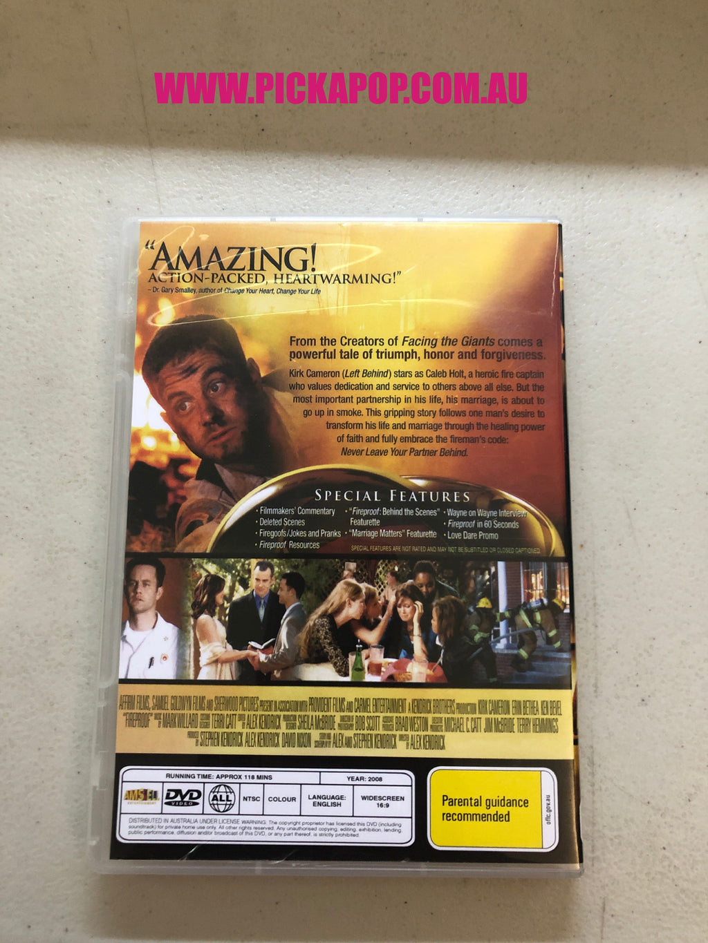 FIREPROOF -  PAL Region 4 - DVD Cleaned and Tested