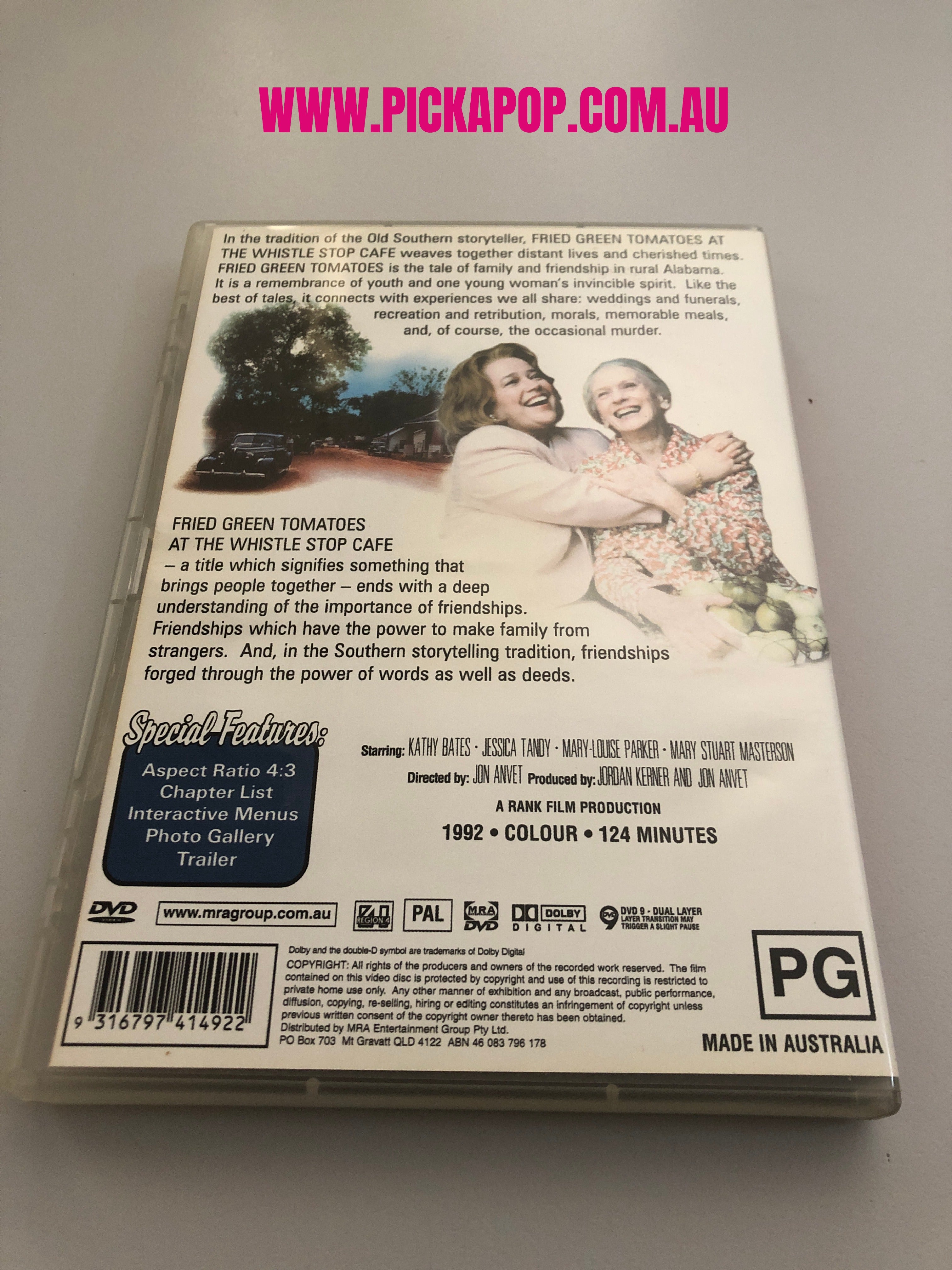 FRIED GREEN TOMATOES - (PAL Region 4) DVD Cleaned and Tested