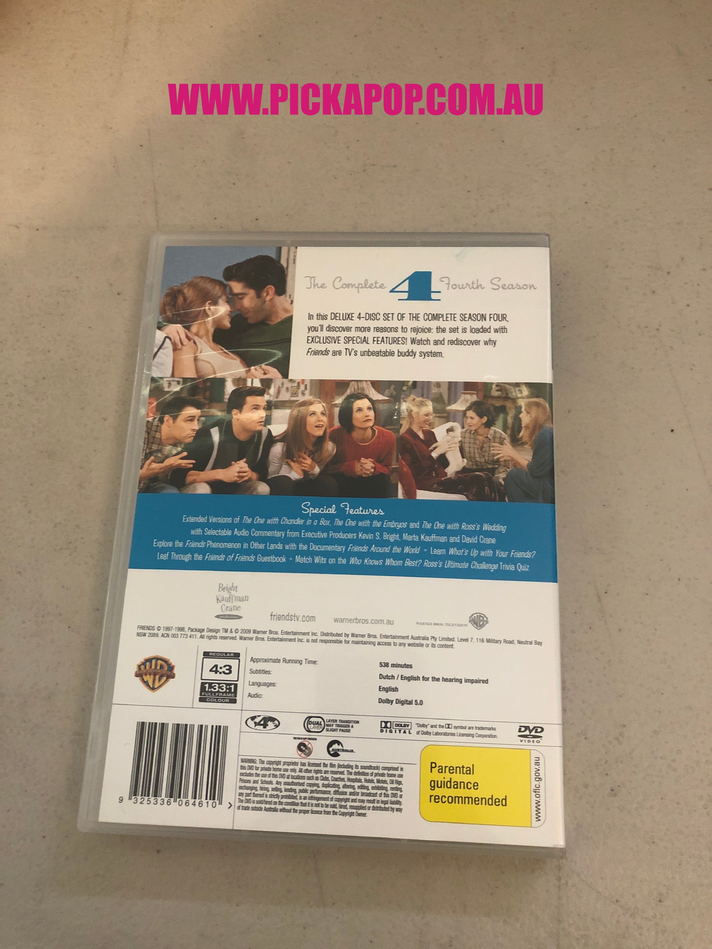 FRIENDS - PAL Region 4 - DVD Cleaned and Tested