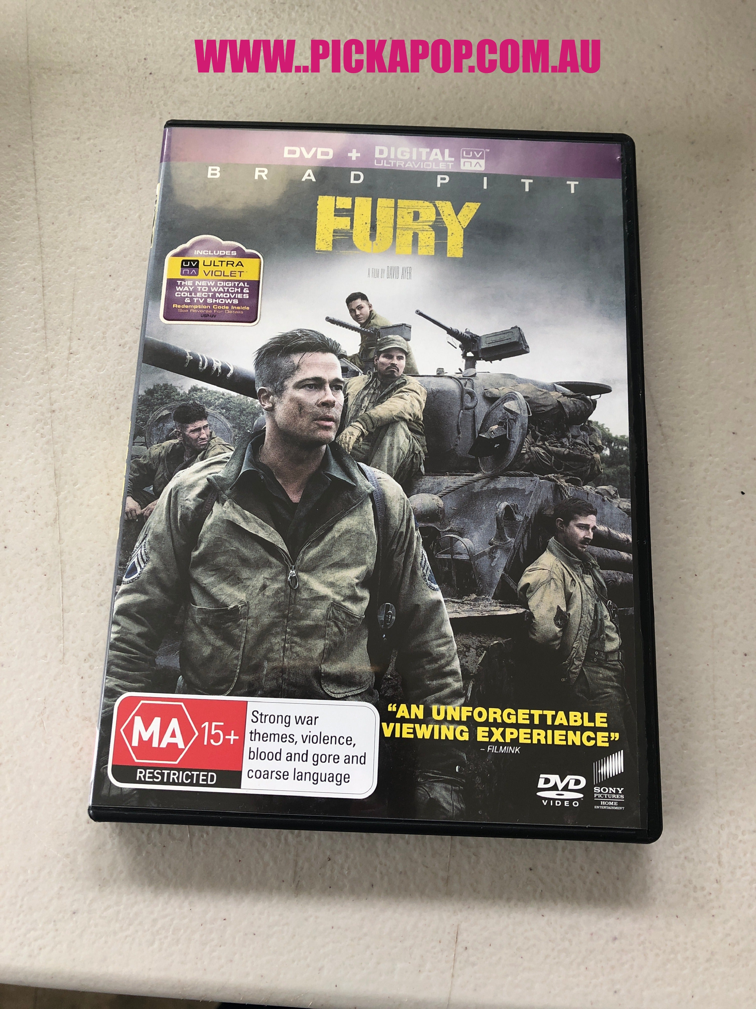 FURY -PAL Region 4 - DVD Cleaned and Tested