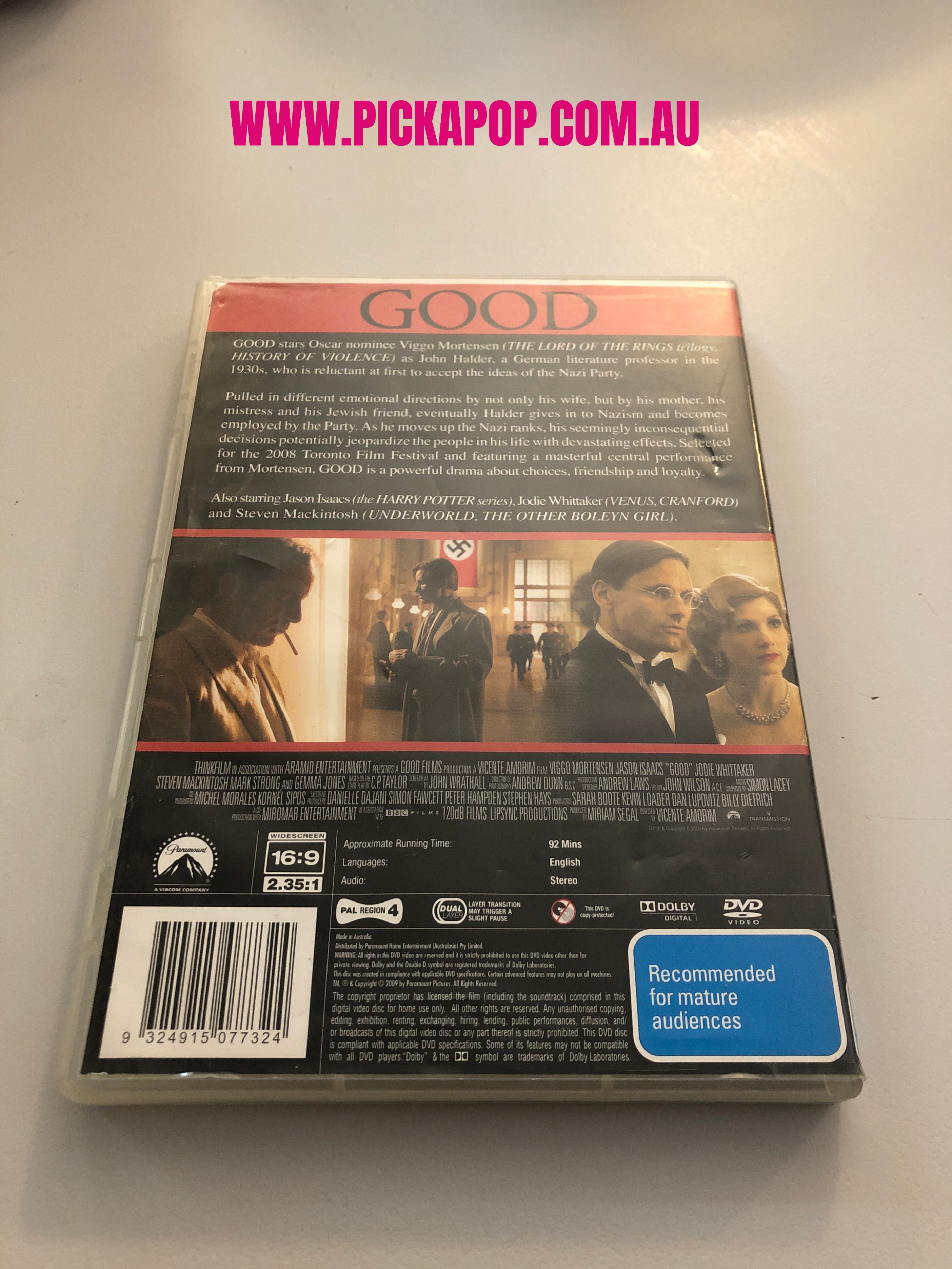 GOOD - (PAL Region 4) DVD Cleaned and Tested