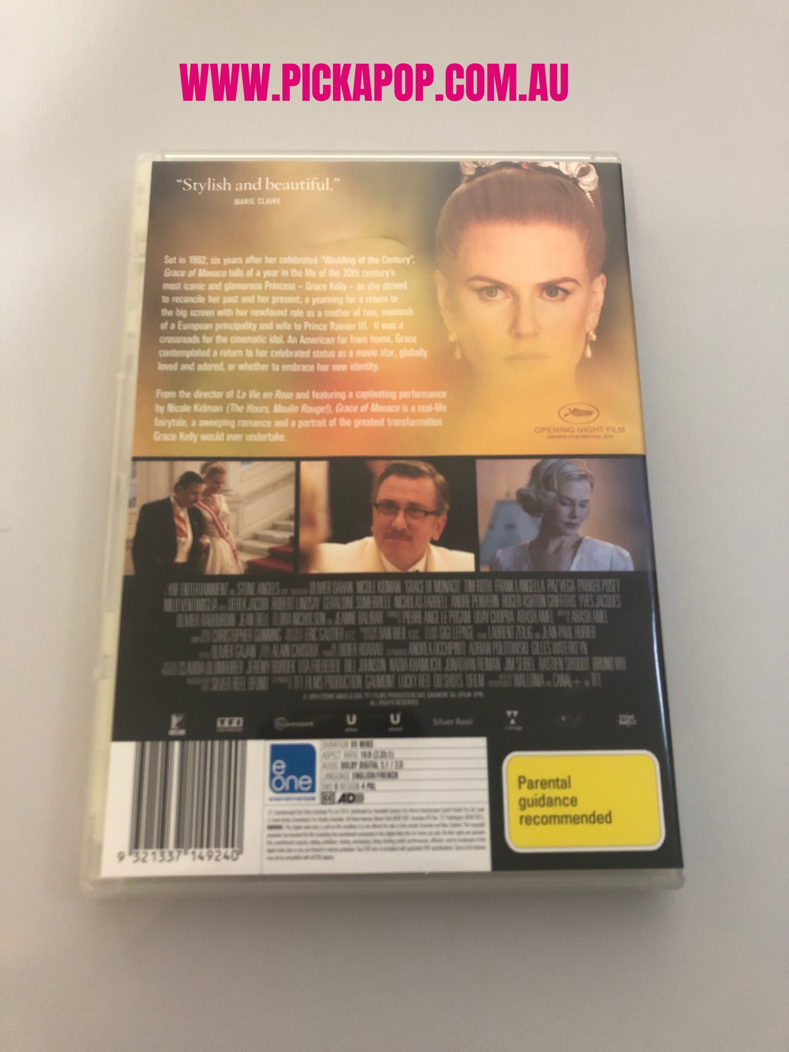 GRACE OF MONACO - (PAL Region 4) DVD Cleaned and Tested