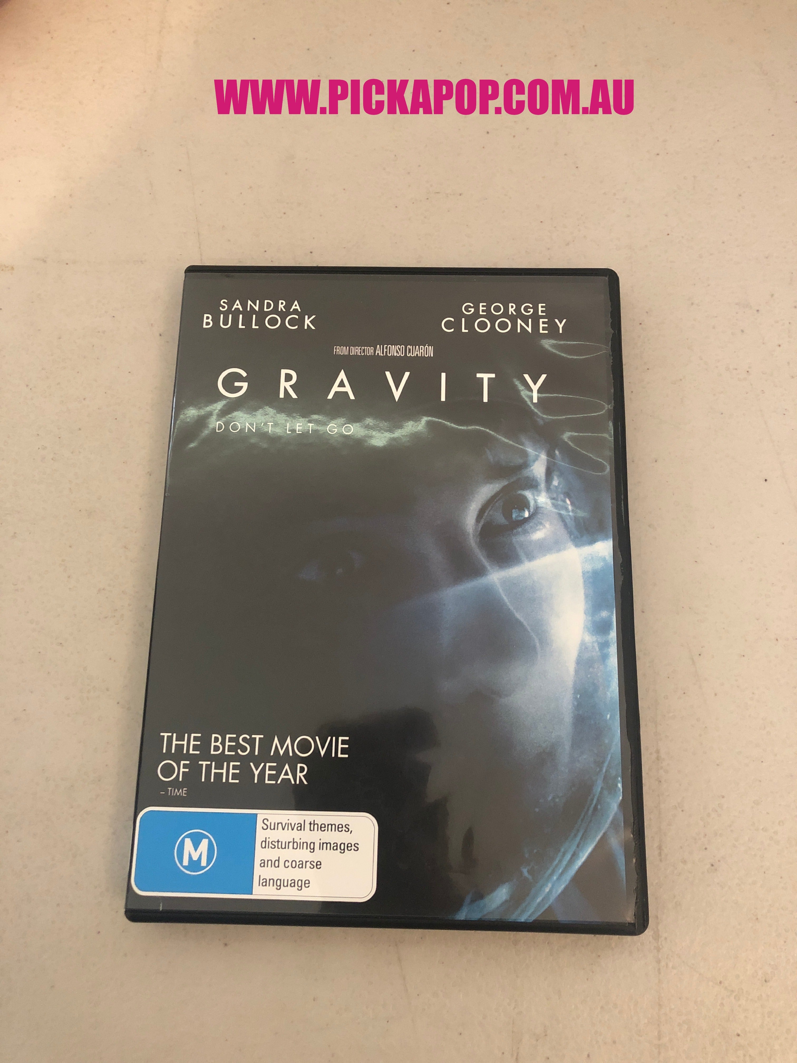 GRAVITY - PAL Region 4 -DVD Cleaned and Tested