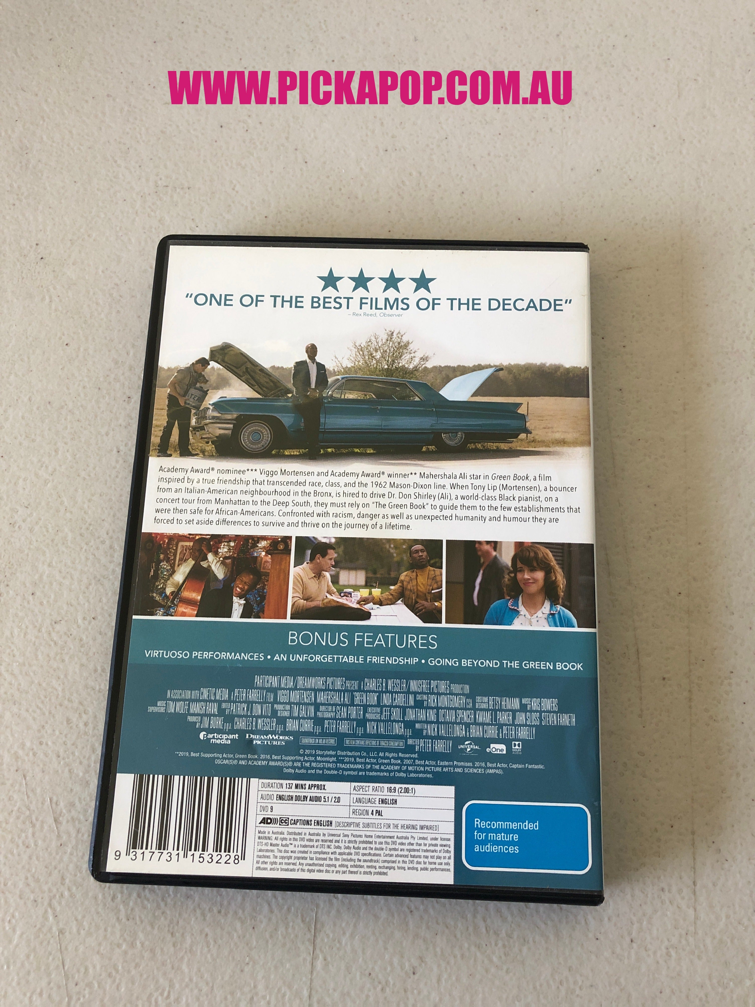 GREEN BOOK - PAL Region 4 - DVD Cleaned and Tested