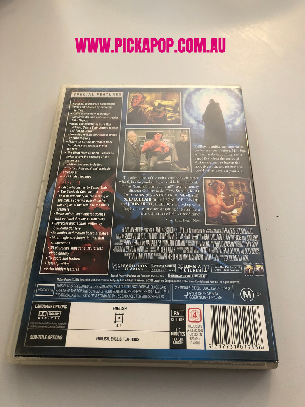 HELLBOY - (PAL Region 4) DVD Cleaned and Tested