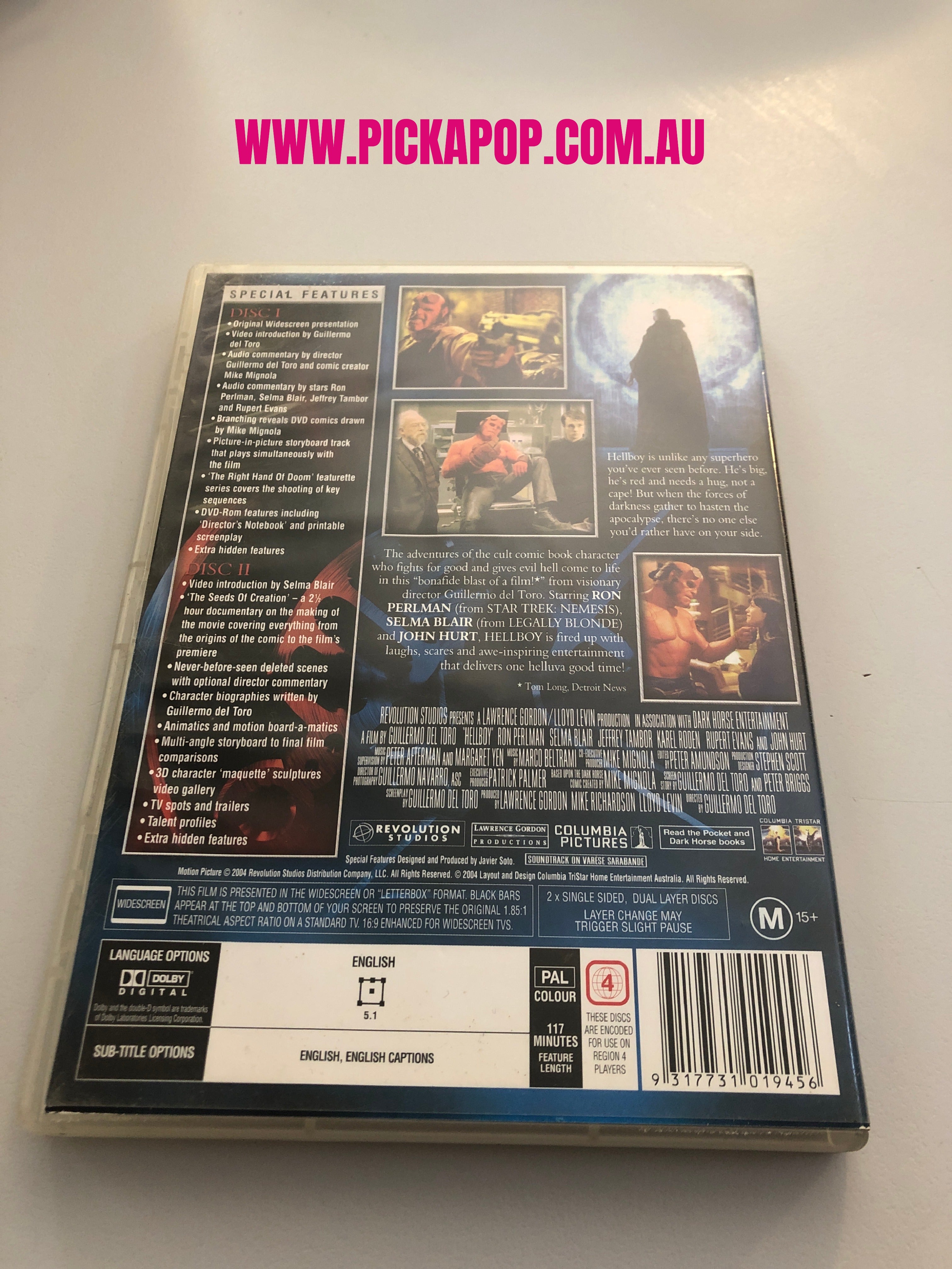 HELLBOY - (PAL Region 4) DVD Cleaned and Tested