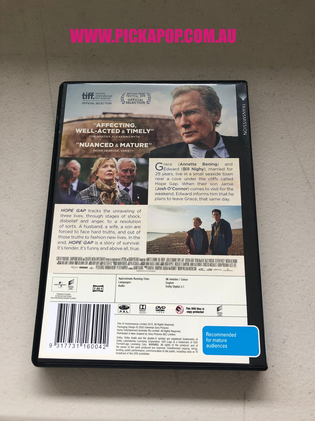 HOPE GAP - PAL Region 4 - DVD Cleaned and Tested