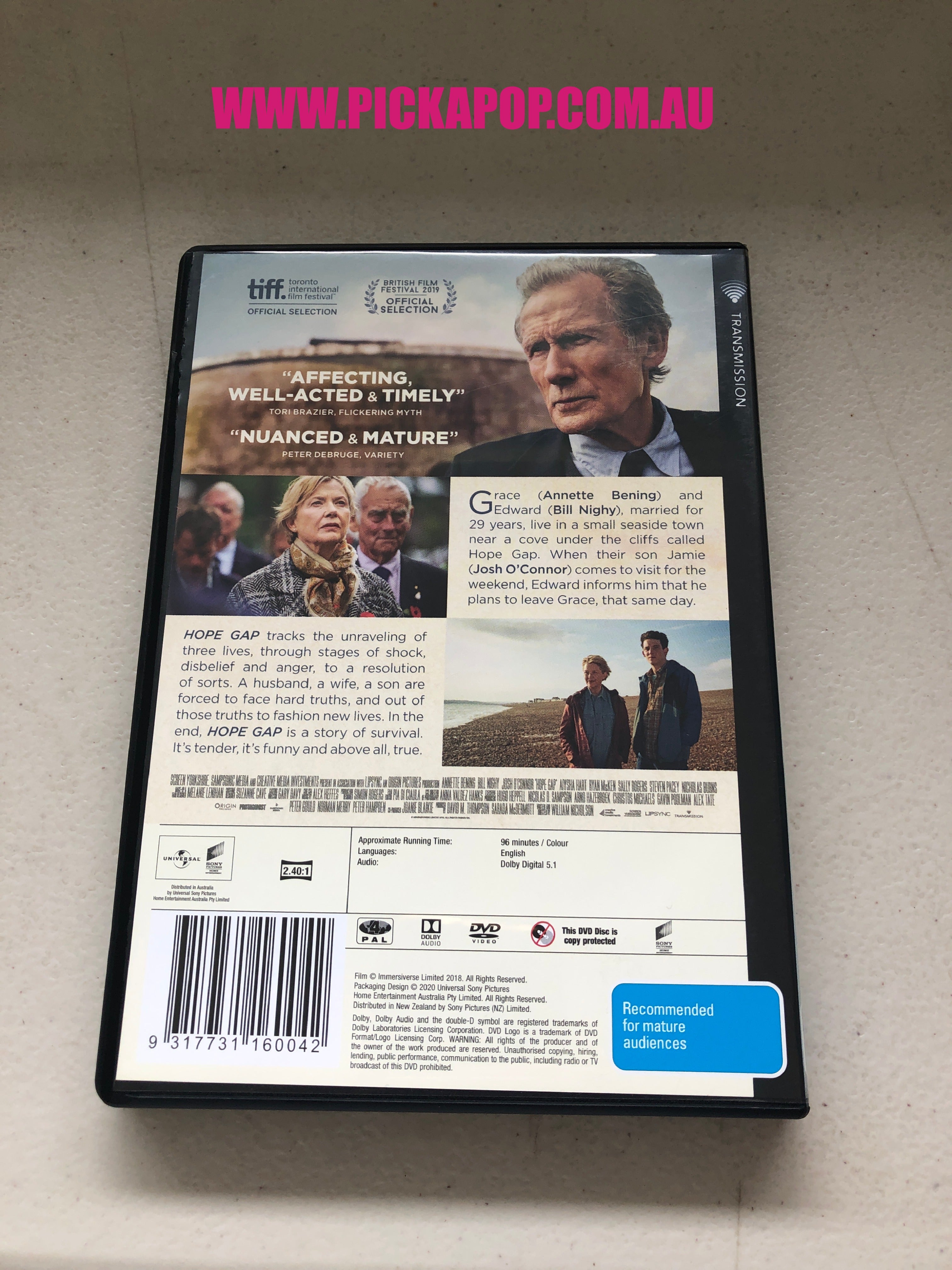 HOPE GAP - PAL Region 4 - DVD Cleaned and Tested