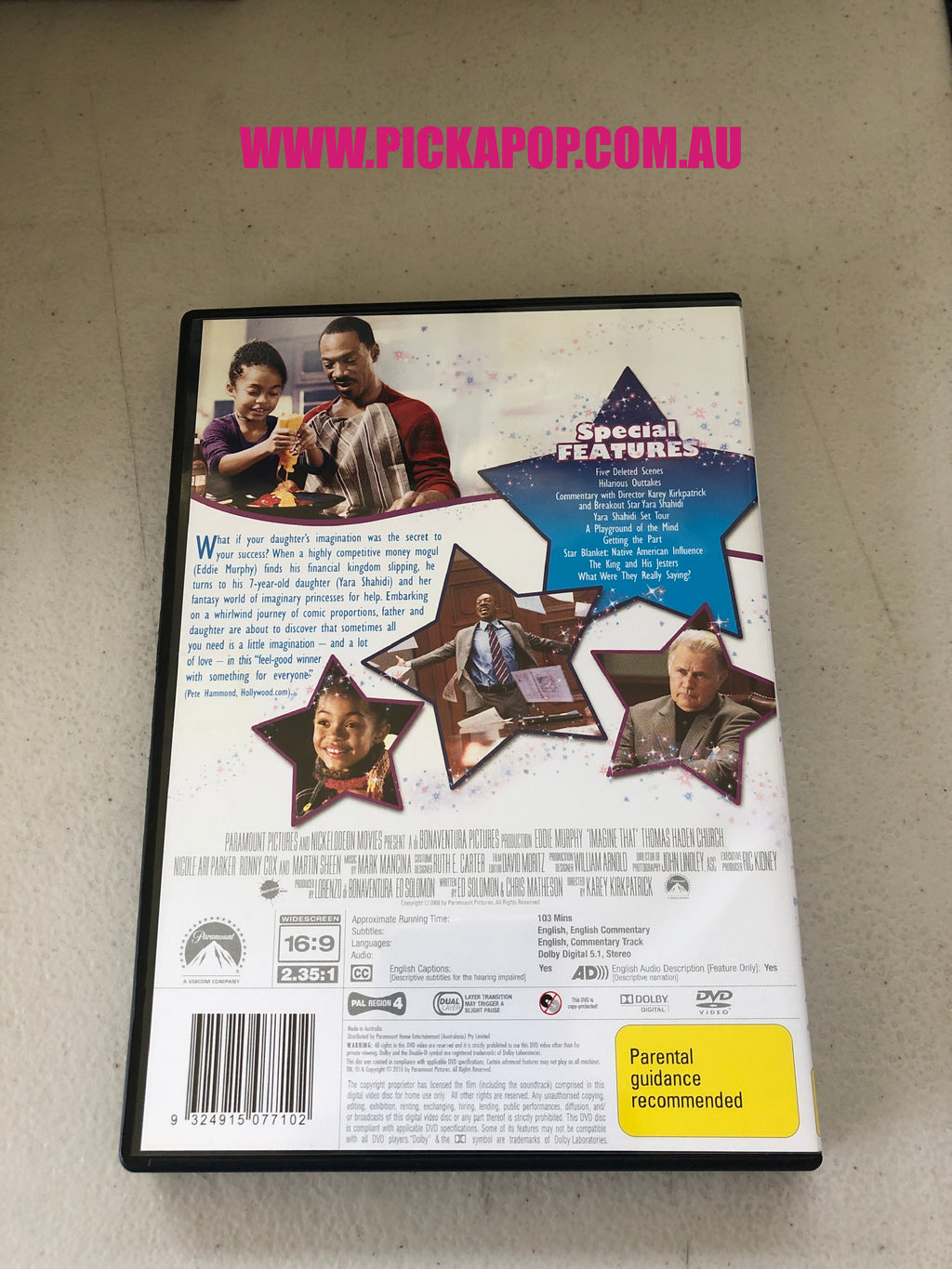 IMAGINE THAT - PAL Region 4 - DVD Cleaned and Tested