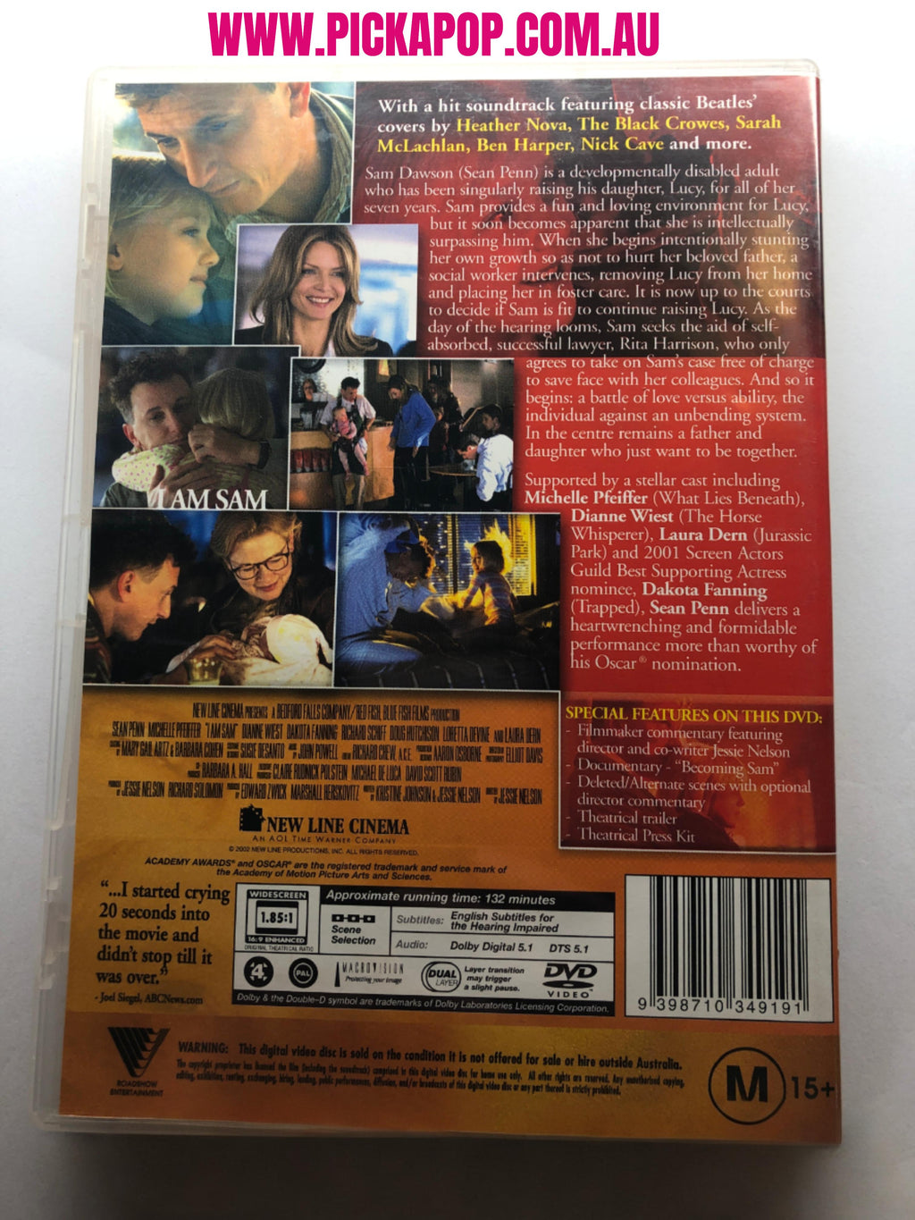 I AM SAM - (PAL Region 4) DVD Cleaned and Tested
