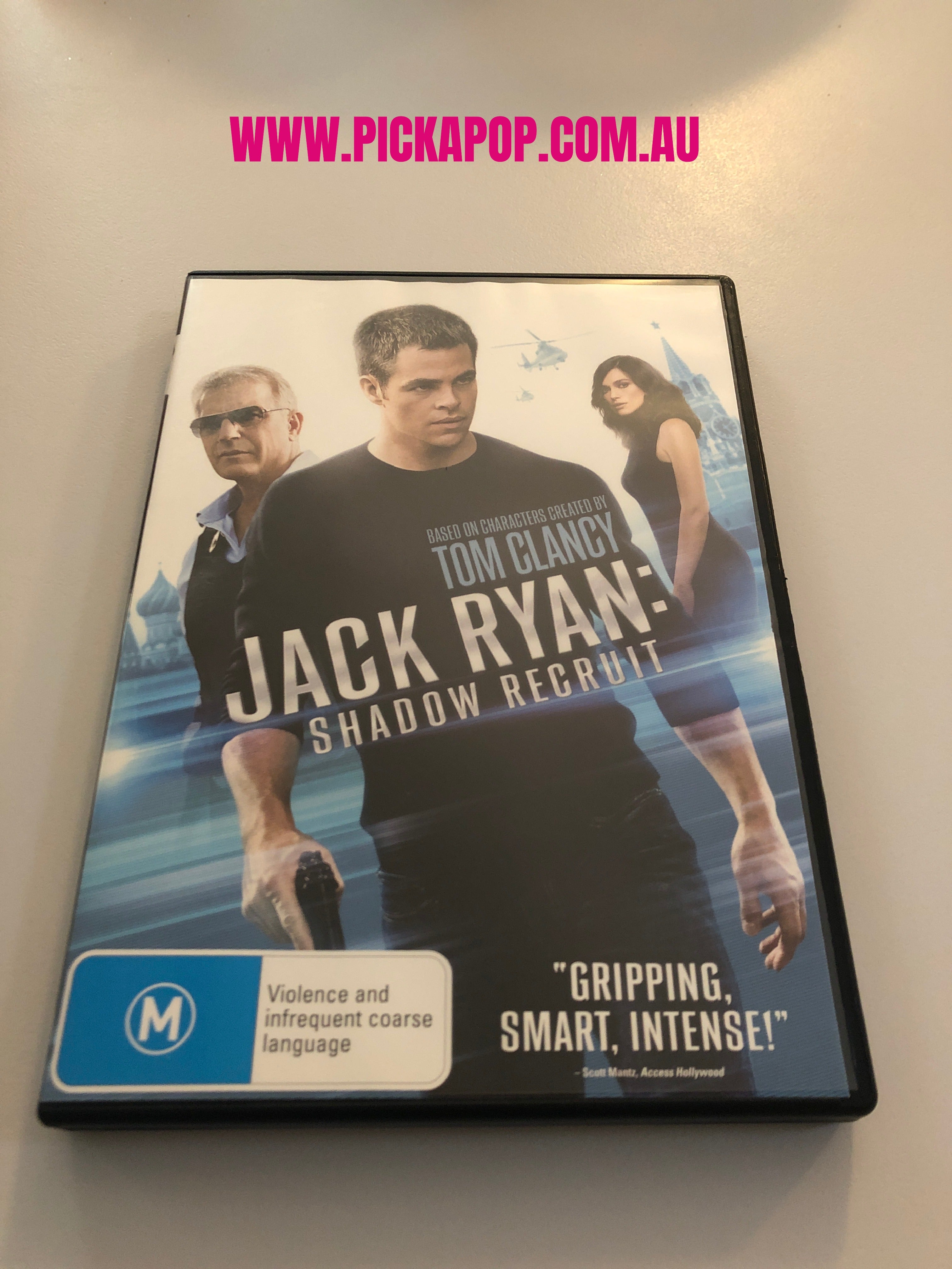 JACK RYAN SHADOW RECRUIT - (PAL Region 4) DVD Cleaned and Tested