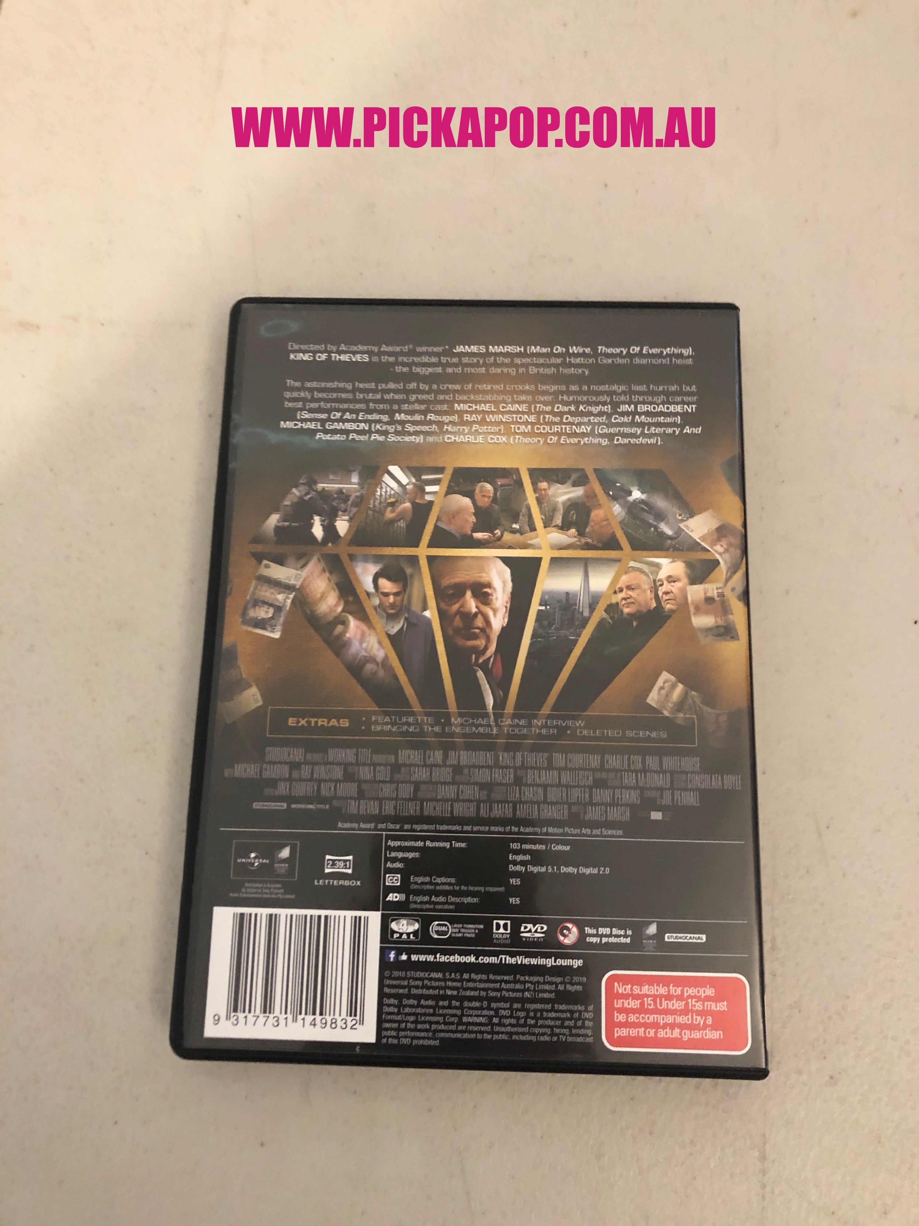 KING OF THIEVES - PAL Region 4 - DVD Cleaned and  Tested