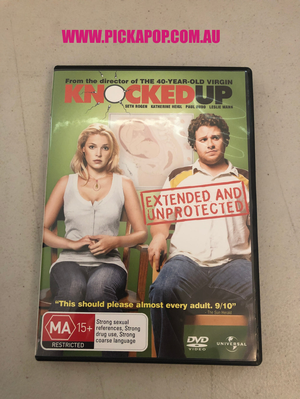 KNOCKED UP - PAL Region 4 - DVD Cleaned and Tested