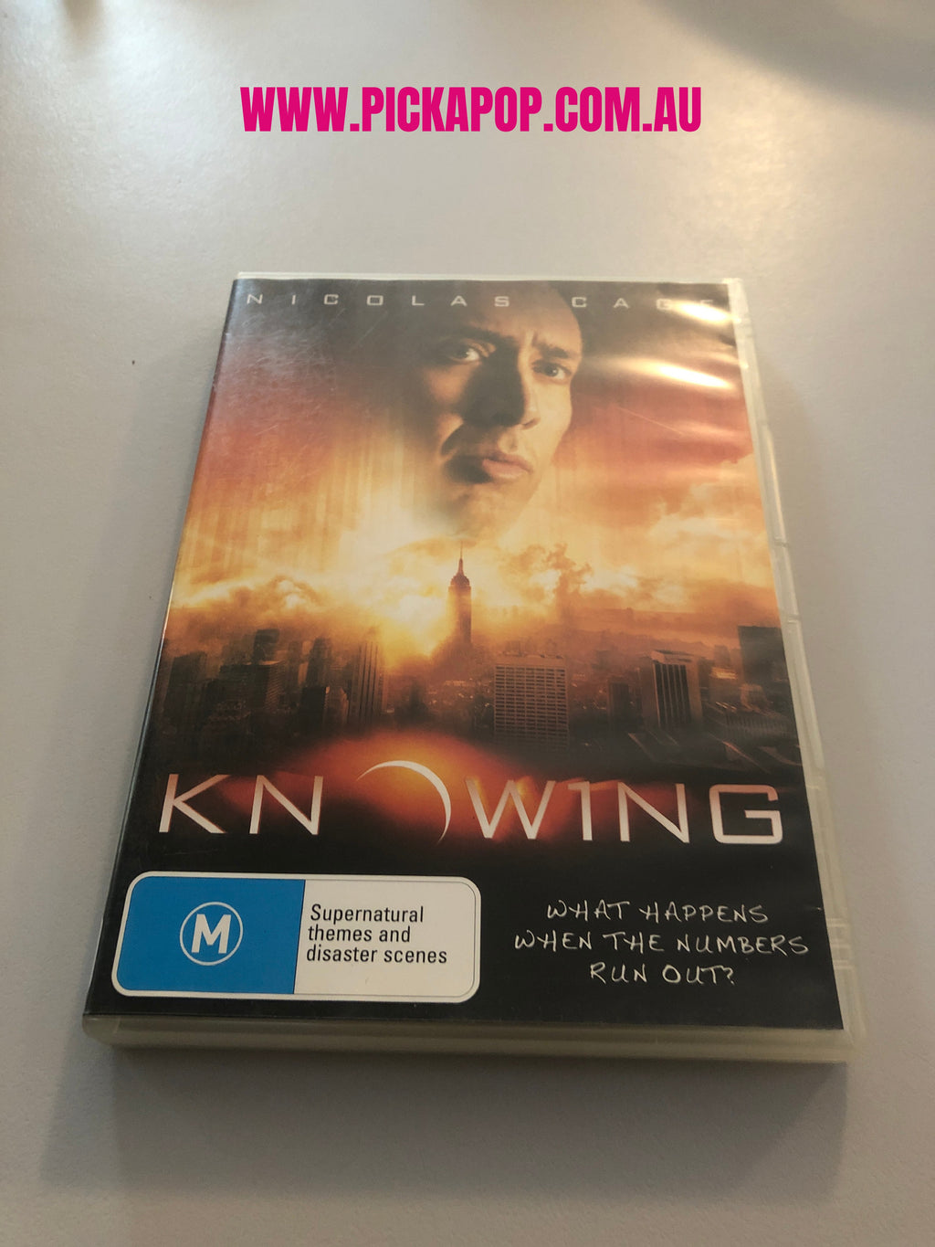 KNOWING - (PAL Region 4) DVD Cleaning and Tested