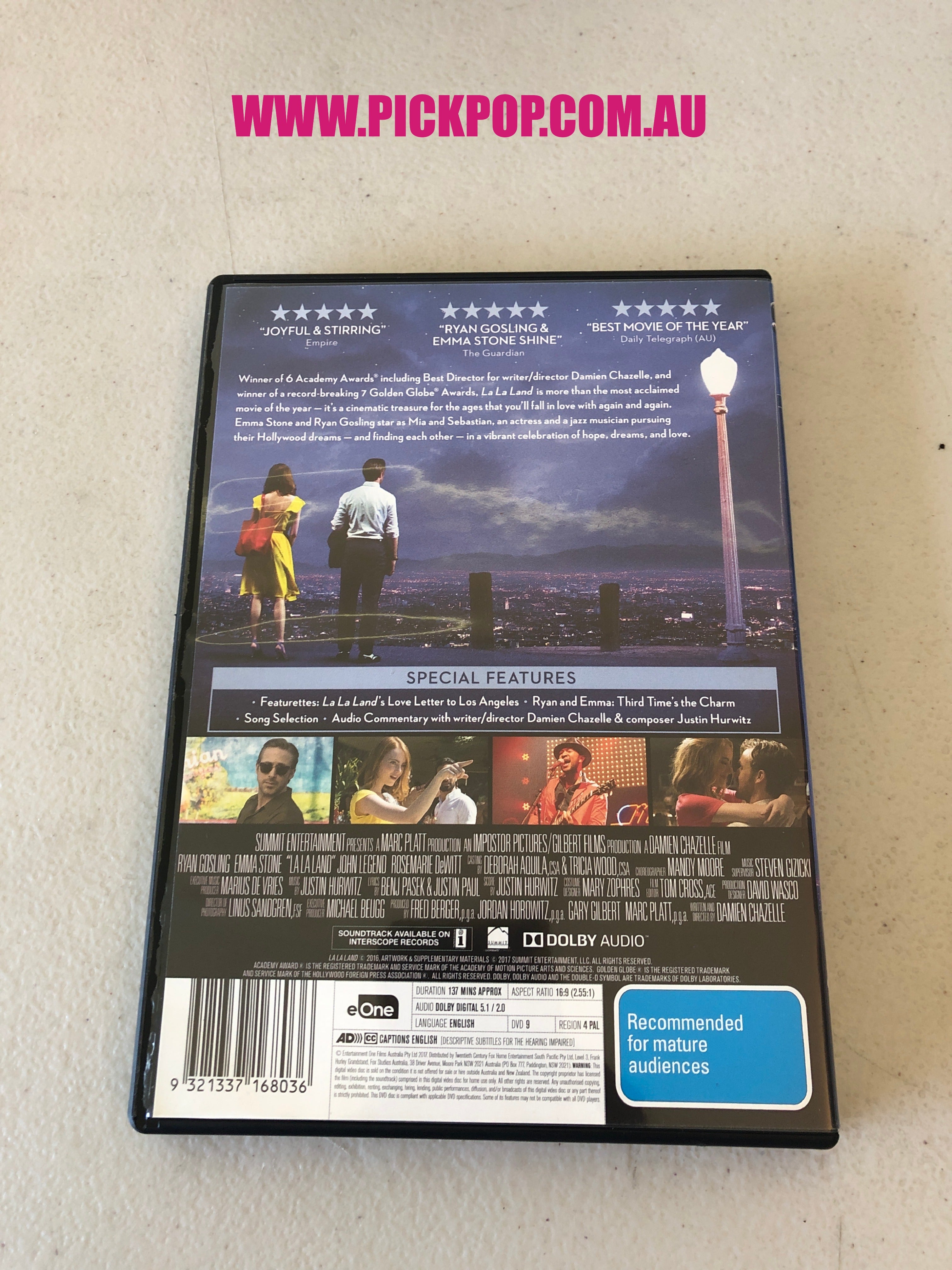 LA LA LAND - PAL Region 4 - DVD Cleaned and Tested