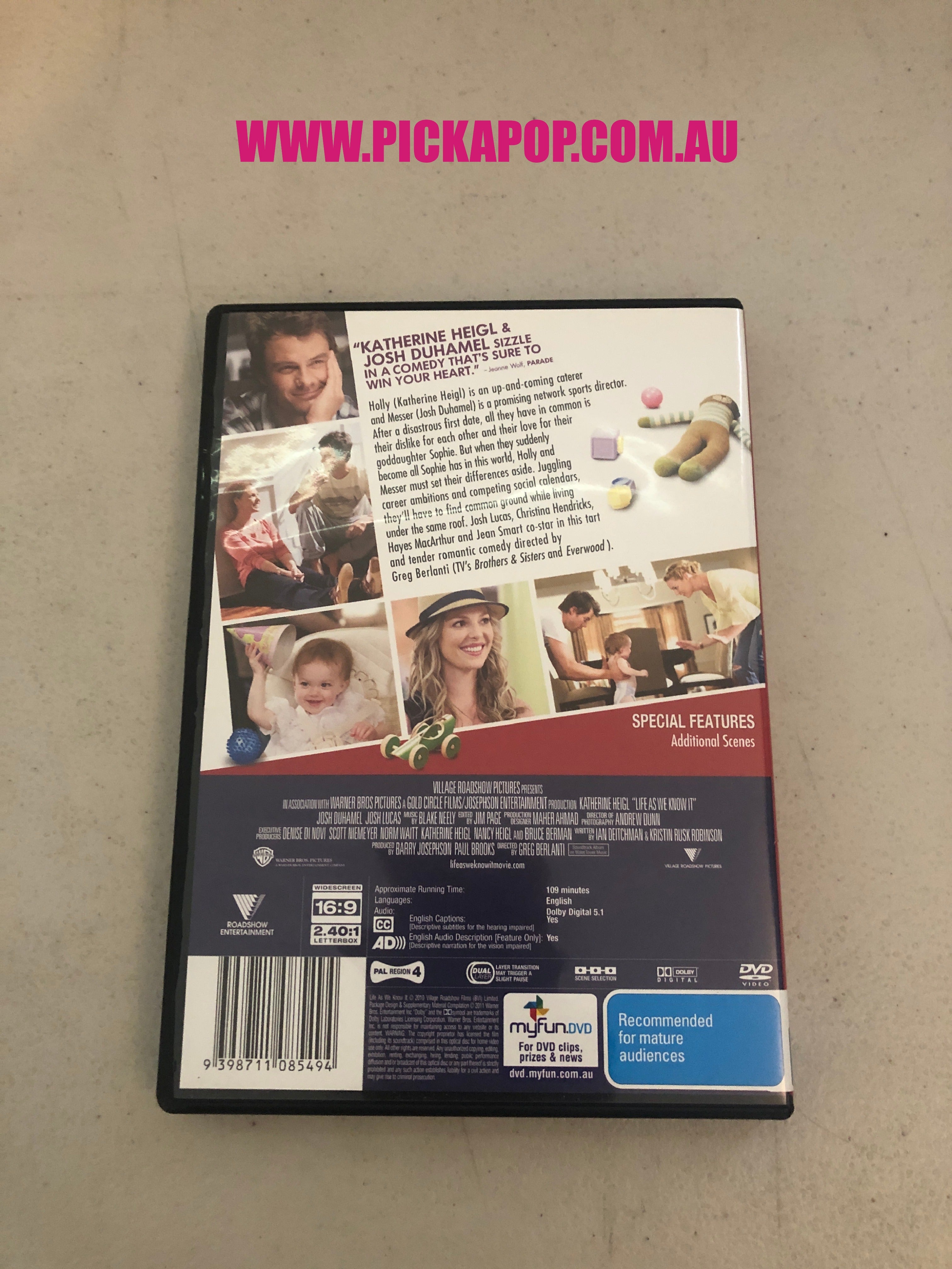 LIFE AS WE KNOW IT - PAL Region 4 - DVD Cleaned and Tested