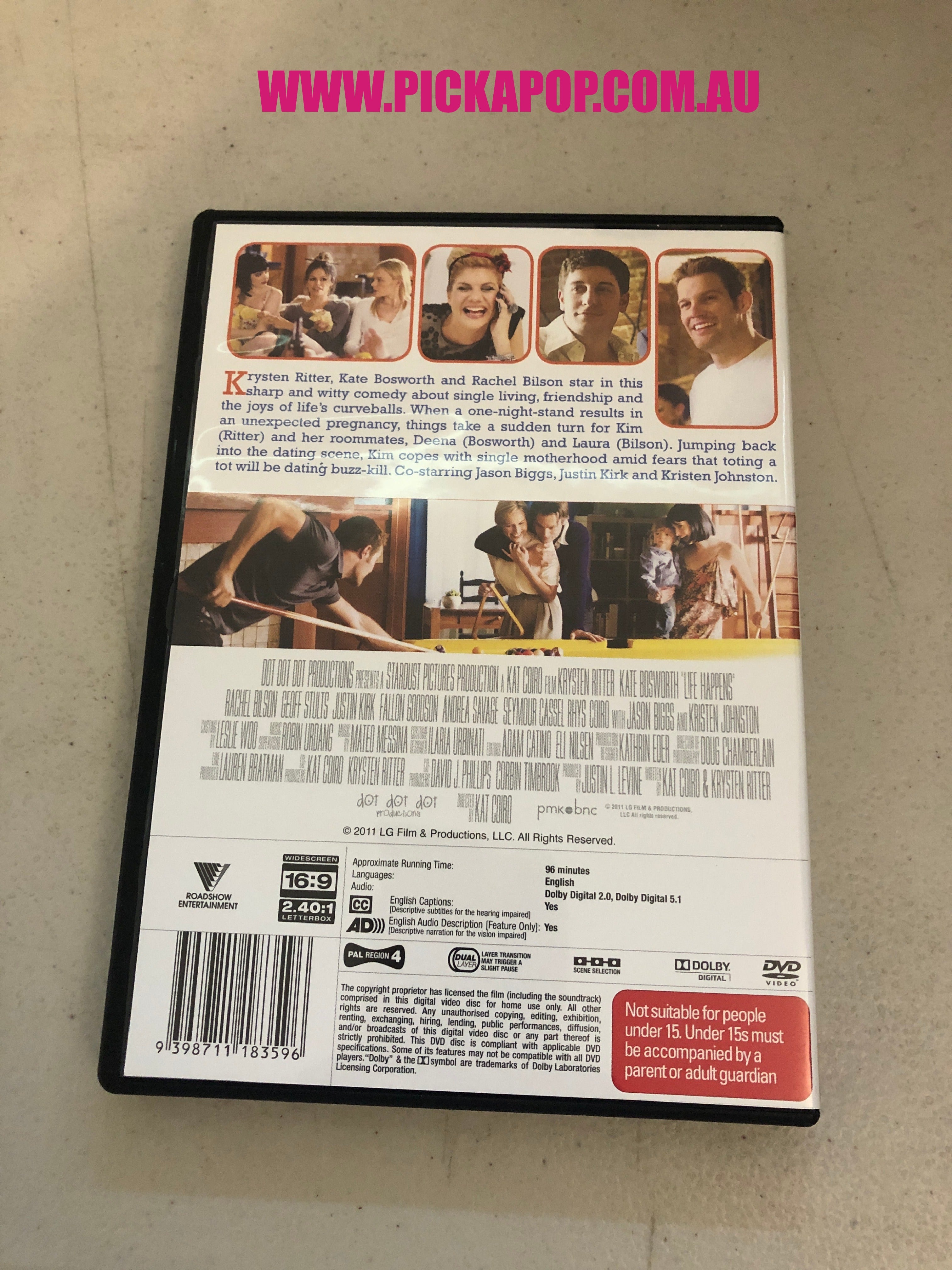 LIFE HAPPENS - PAL Region 4 - DVD Cleaned and Tested