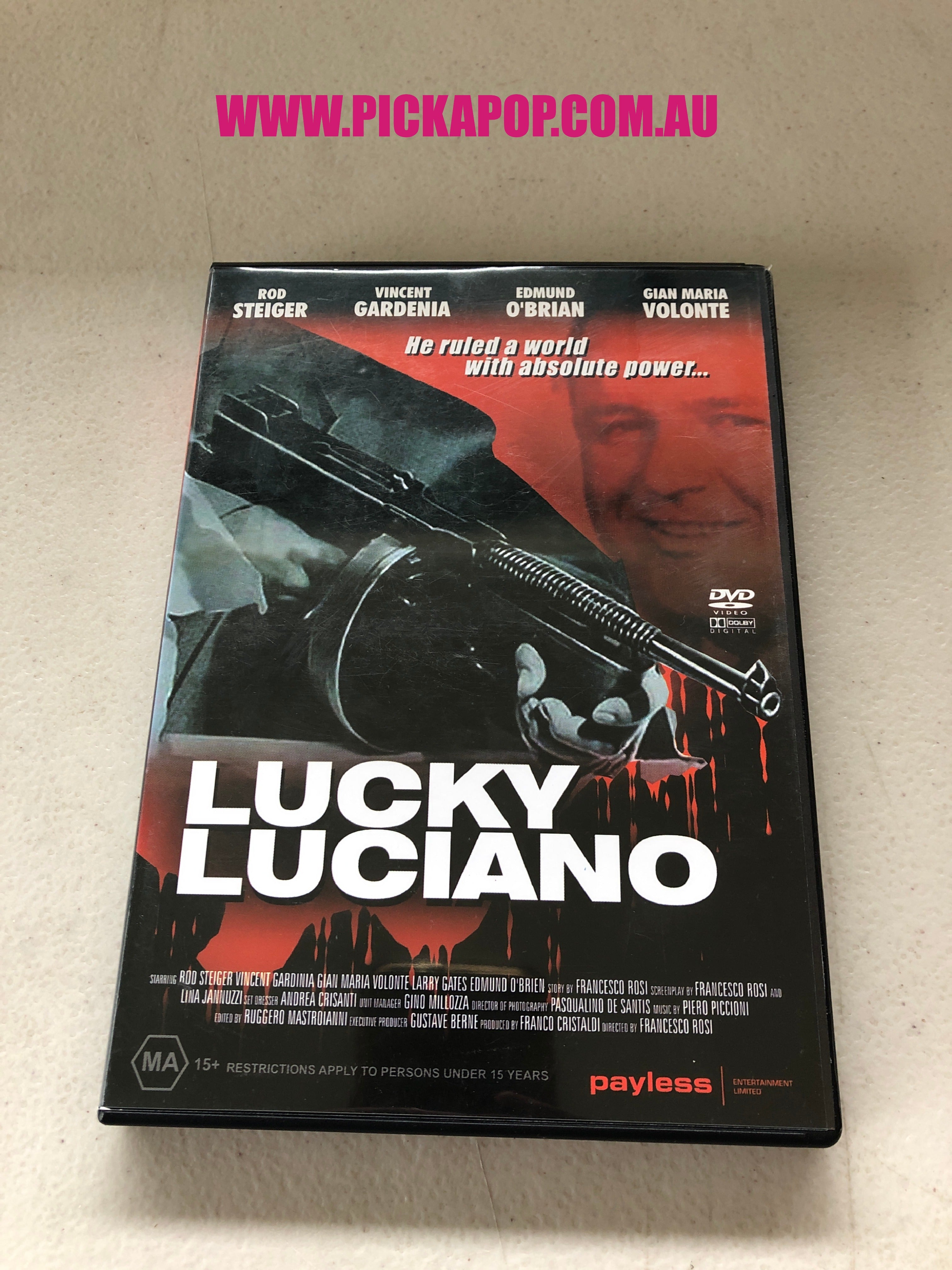 LUCKY LUCIANO - PAL Region 4 - DVD Cleaned and Tested