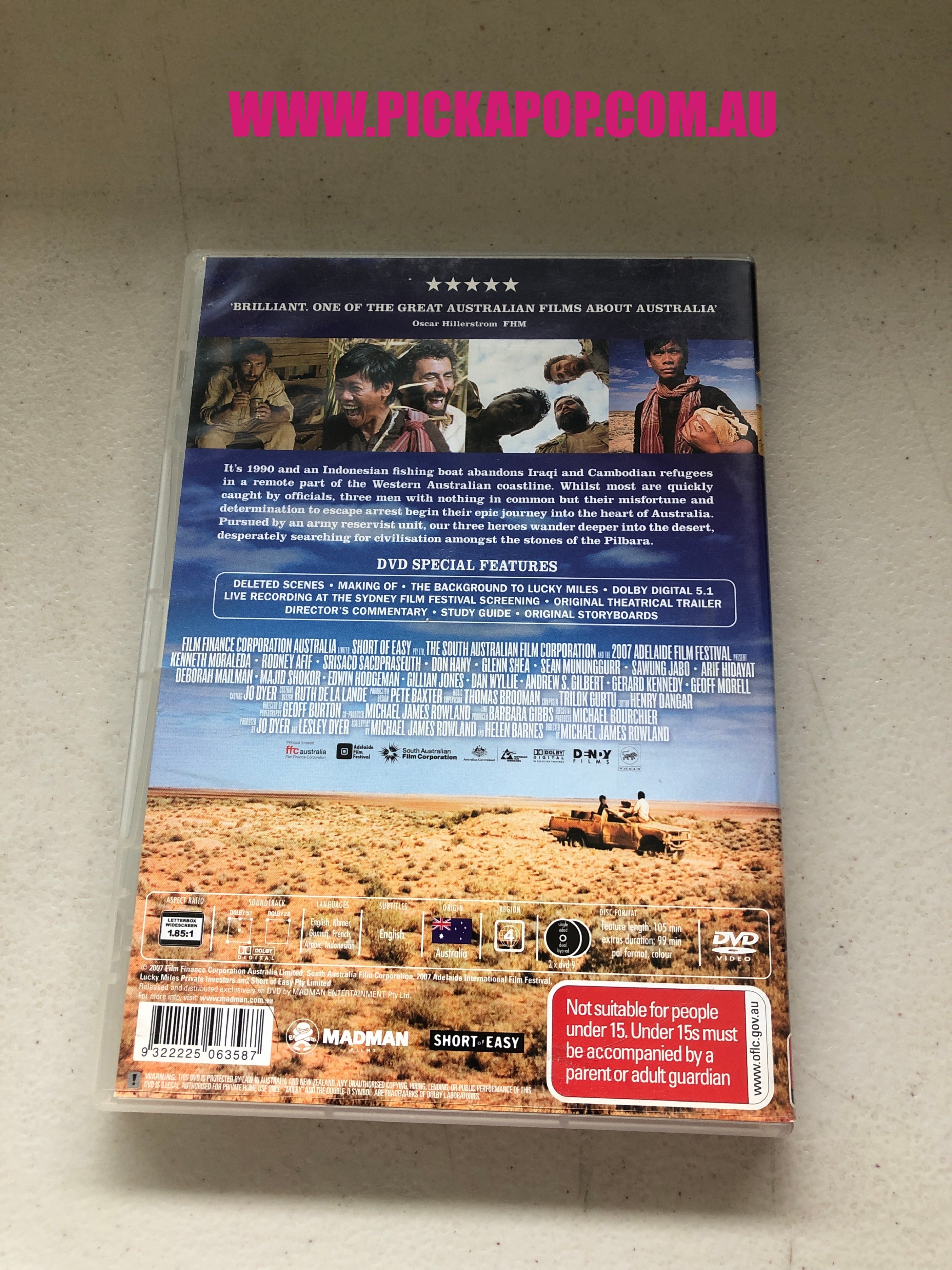 LUCKY MILES - PAL Region 4 - DVD Cleaned and Tested