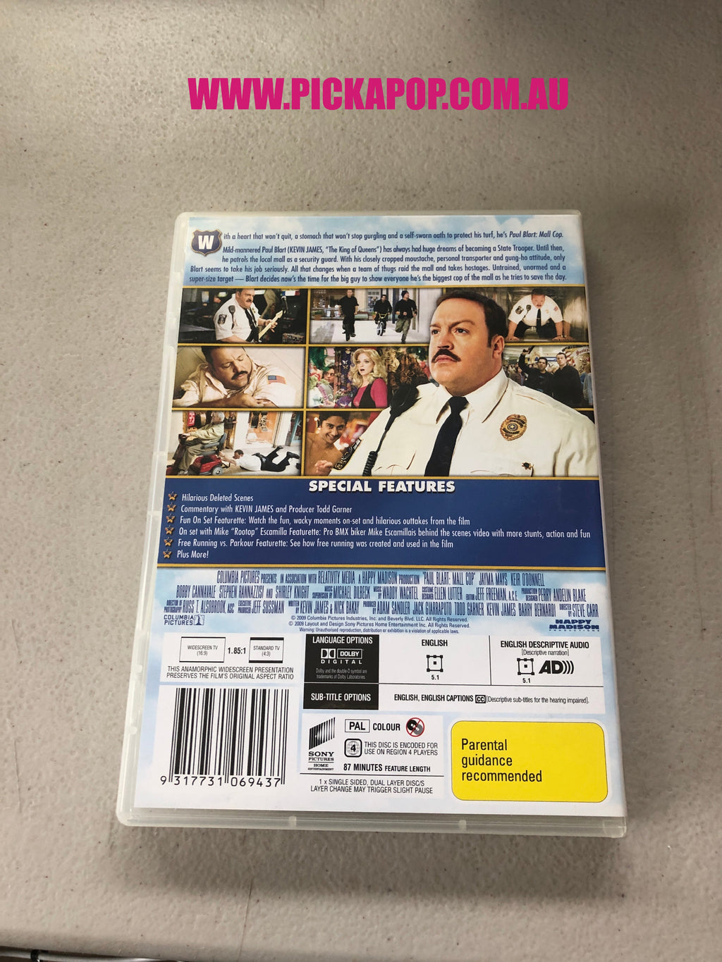 MALL COP - PAL Region 4 - DVD Cleaned and Tested
