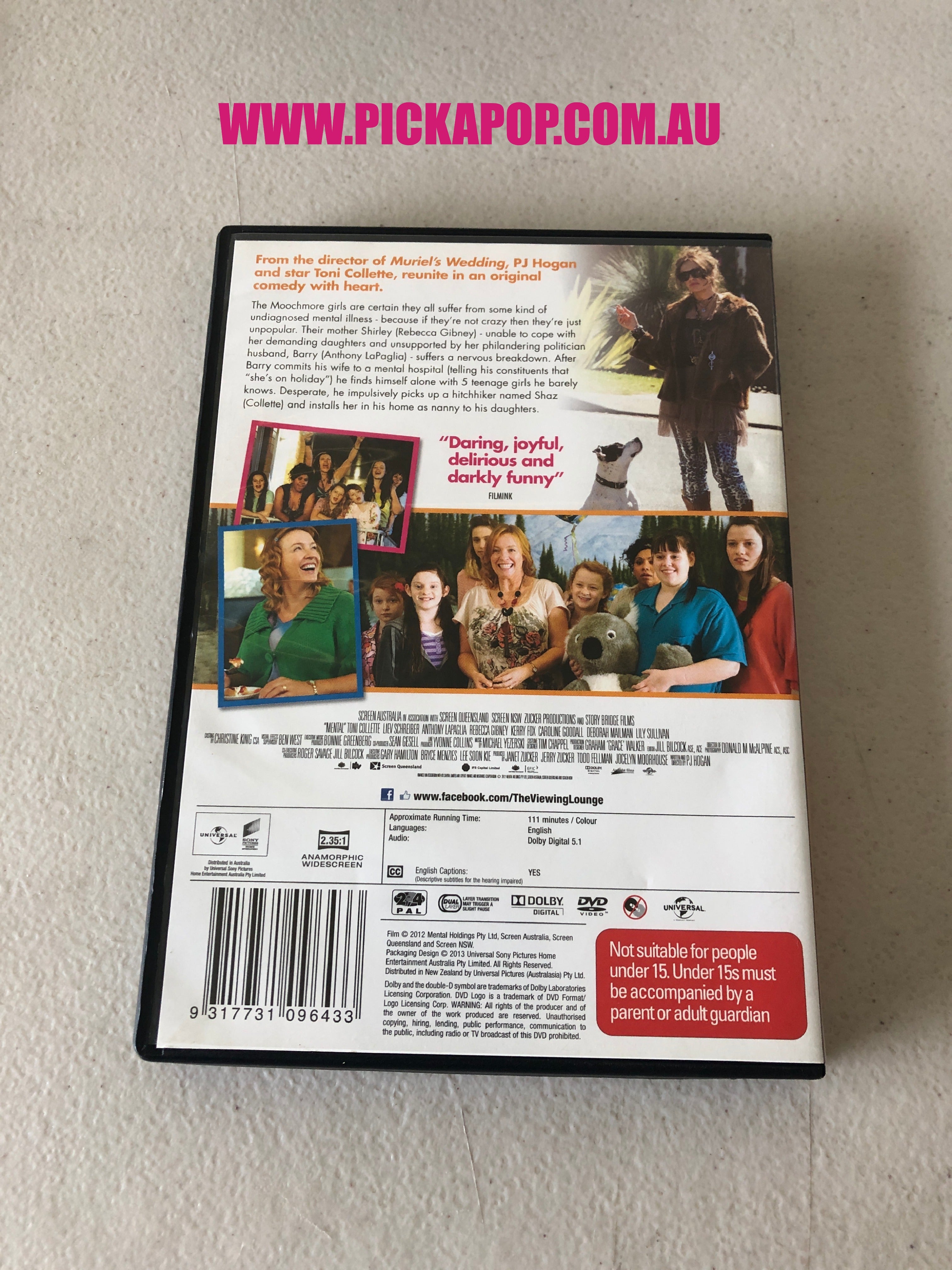 MENTAL - PAL Region 4 - DVD Cleaned and Tested