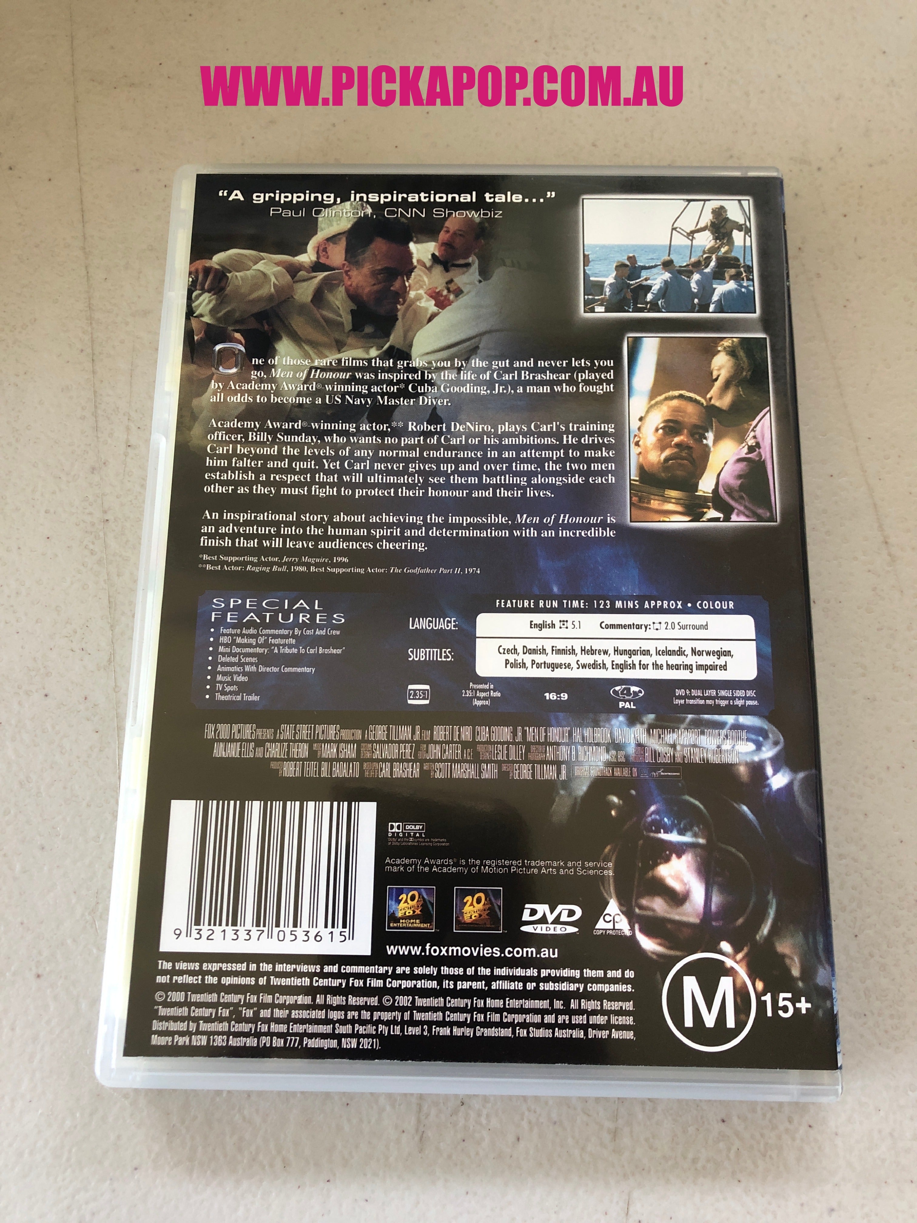 MEN OF HONOUR - PAL Region 4 - DVD Cleaned and Tested