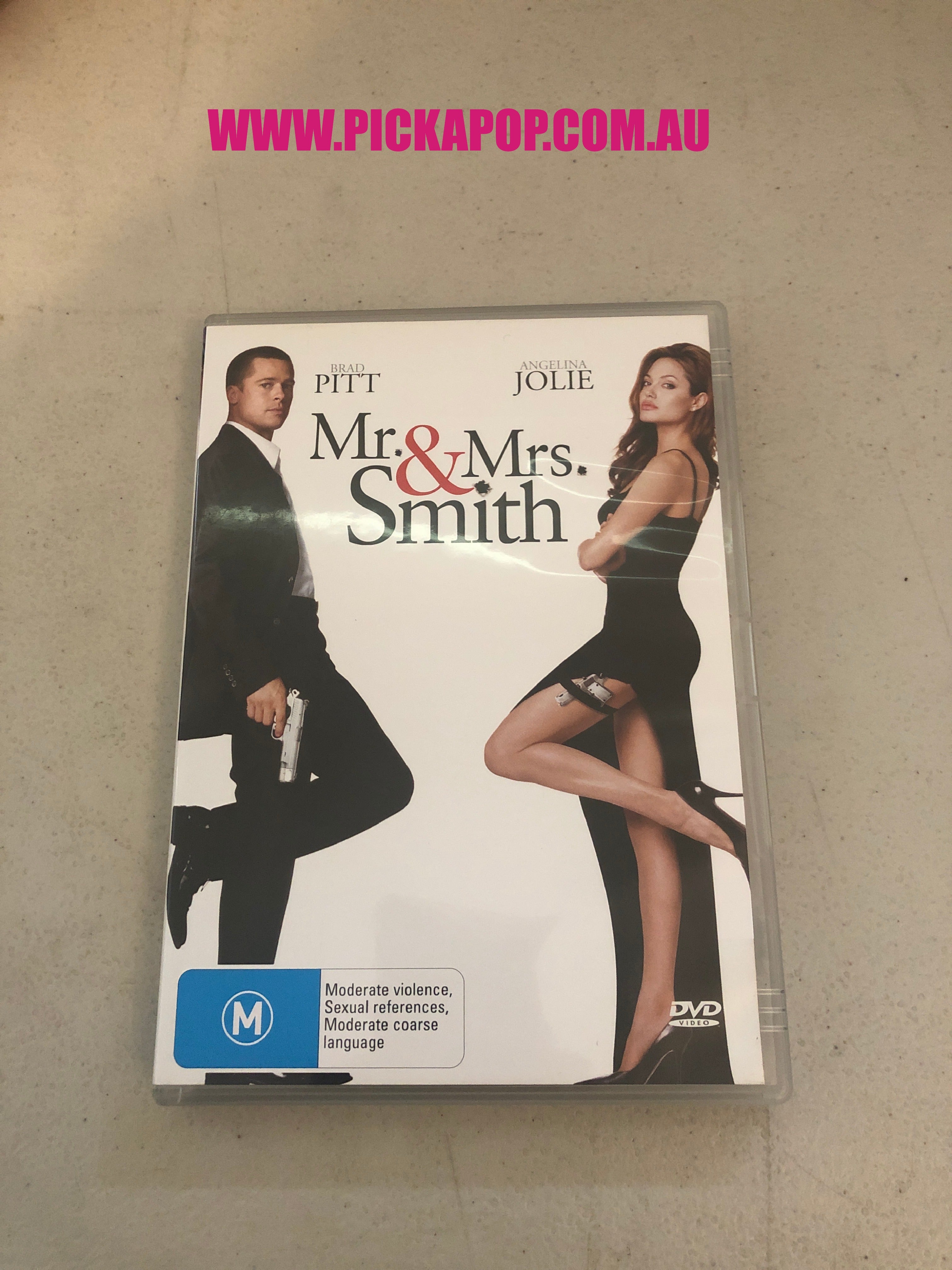 MR & MRS SMITH - PAL Region 4 - DVD Cleaned and Tested