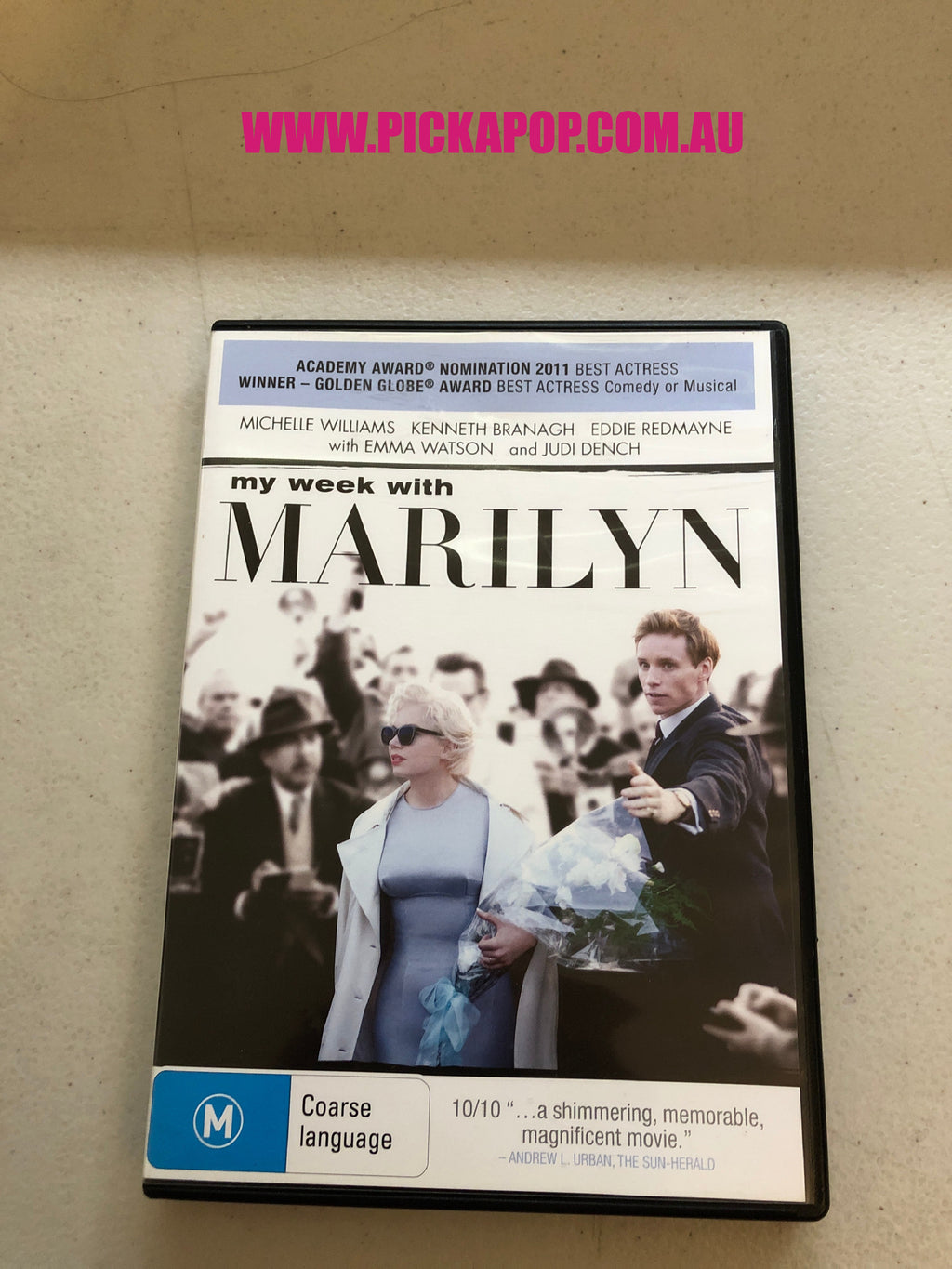 MY WEEK WITH MARILYN - PAL Region 4 - DVD Cleaned and Tested