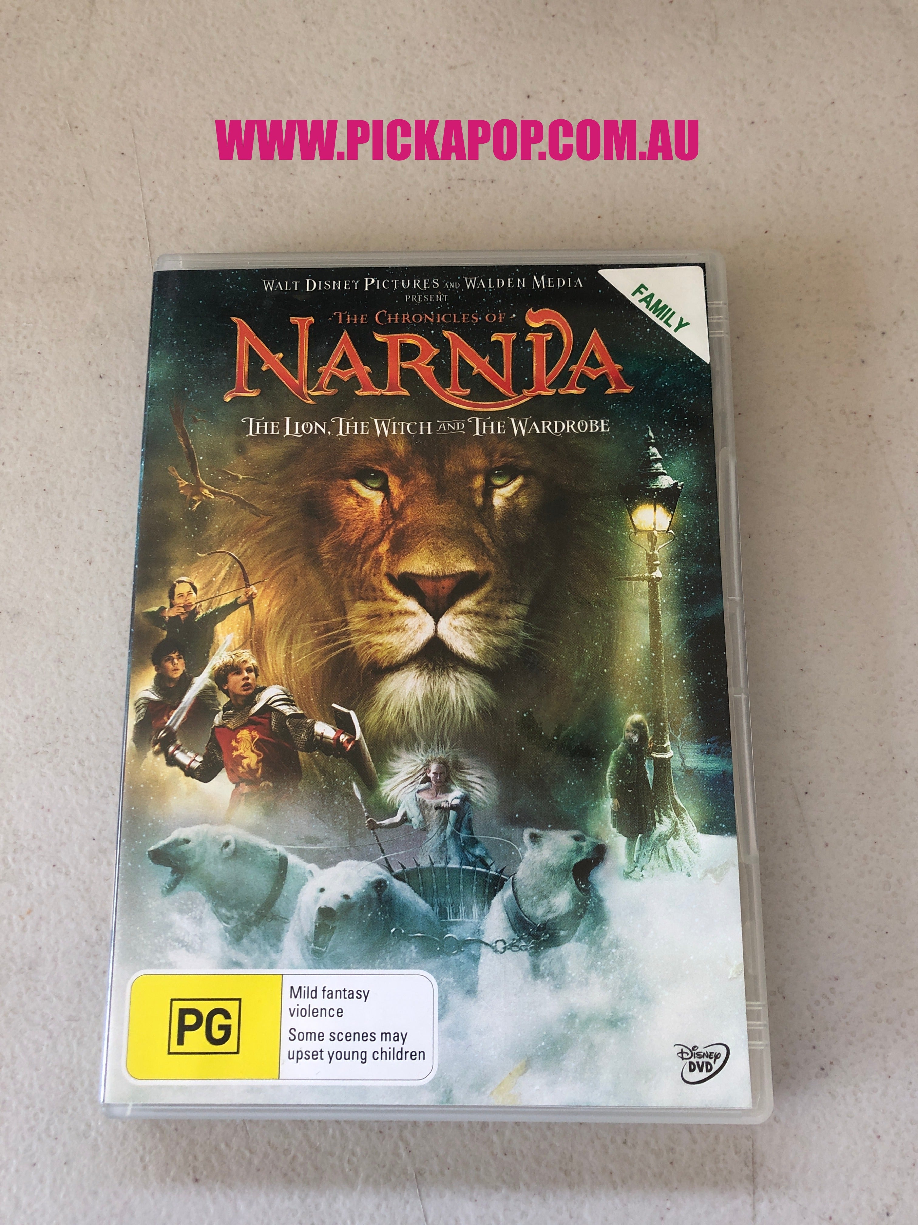 THE CHRONICLES OF NARNIA THE LION THE WITCH AND THE WARDROBE - PAL Region 4 - DVD Cleaned and Tested