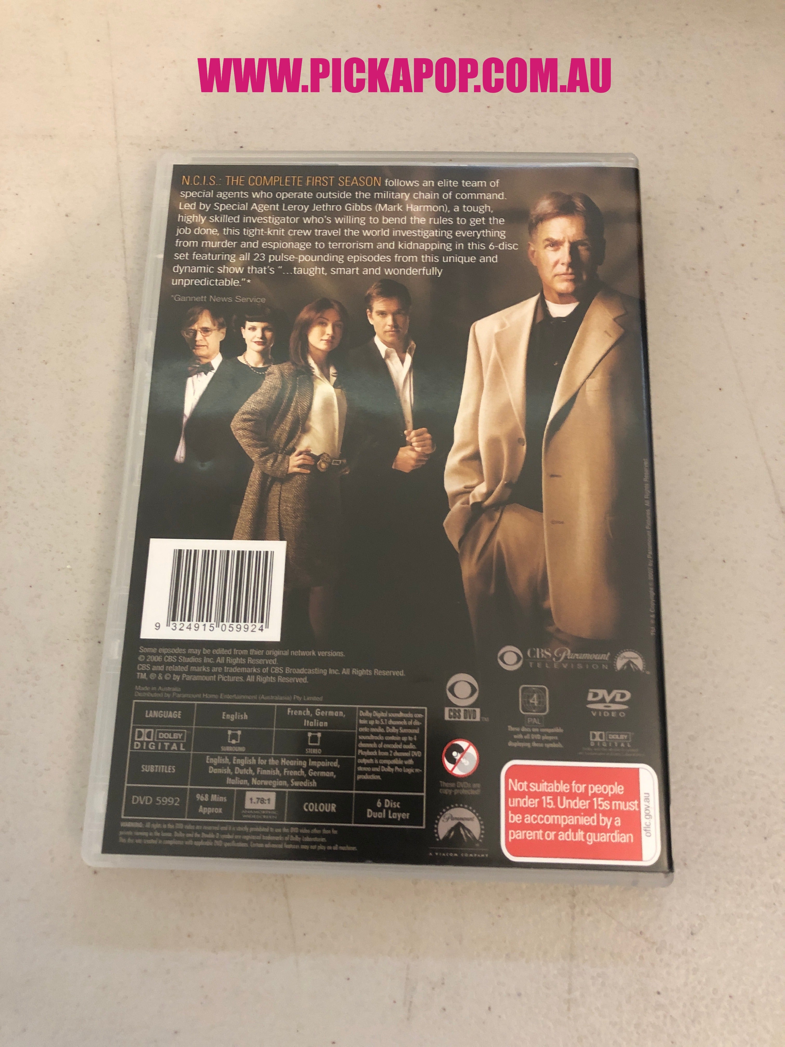 NCIS THE COMPLETE FIRST SEASON- PAL Region 4 - DVD Cleaned and Tested