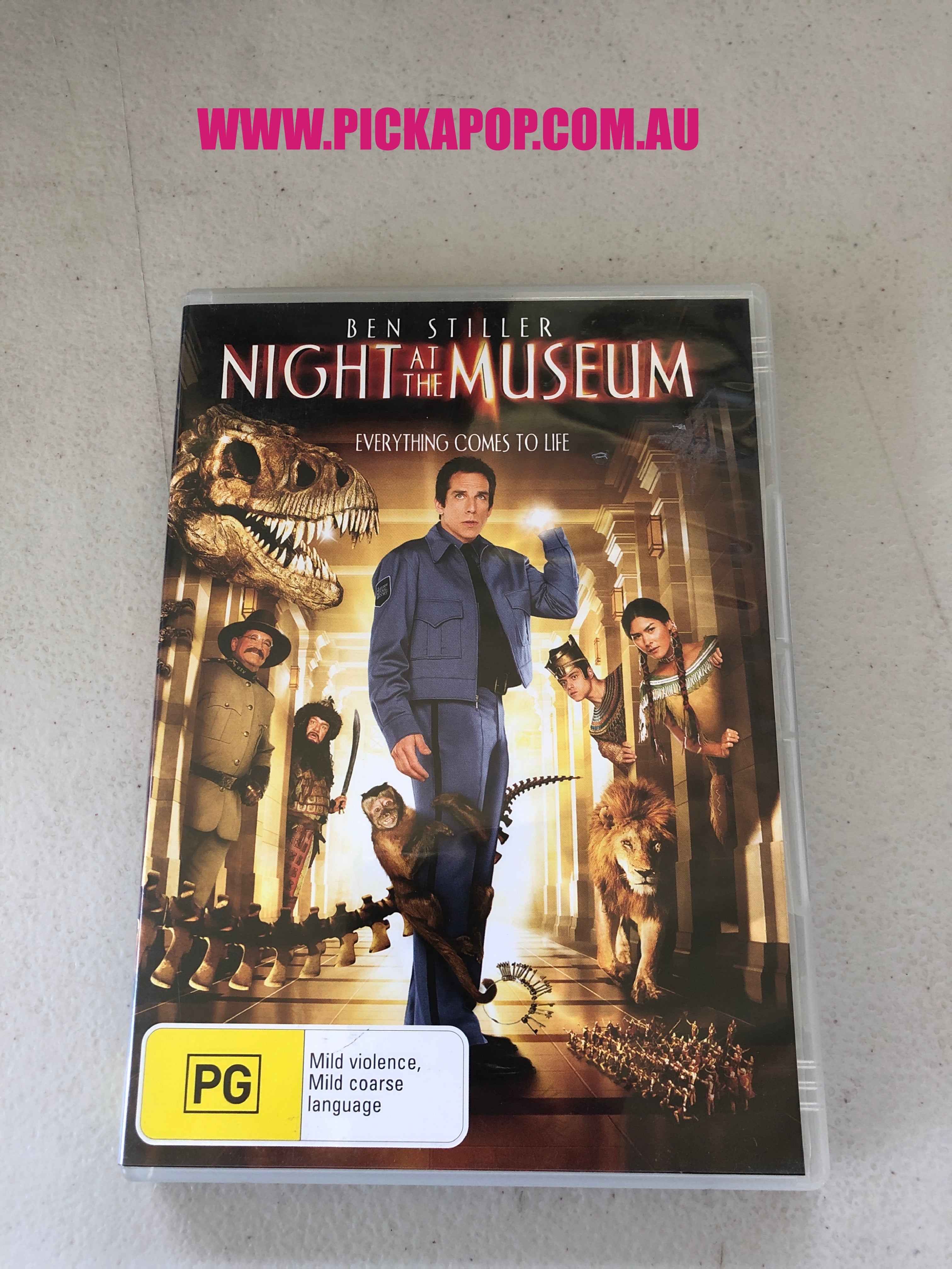 NIGHT AT THE MUSEUM - PAL Region 4 - DVD Cleaned and Tested