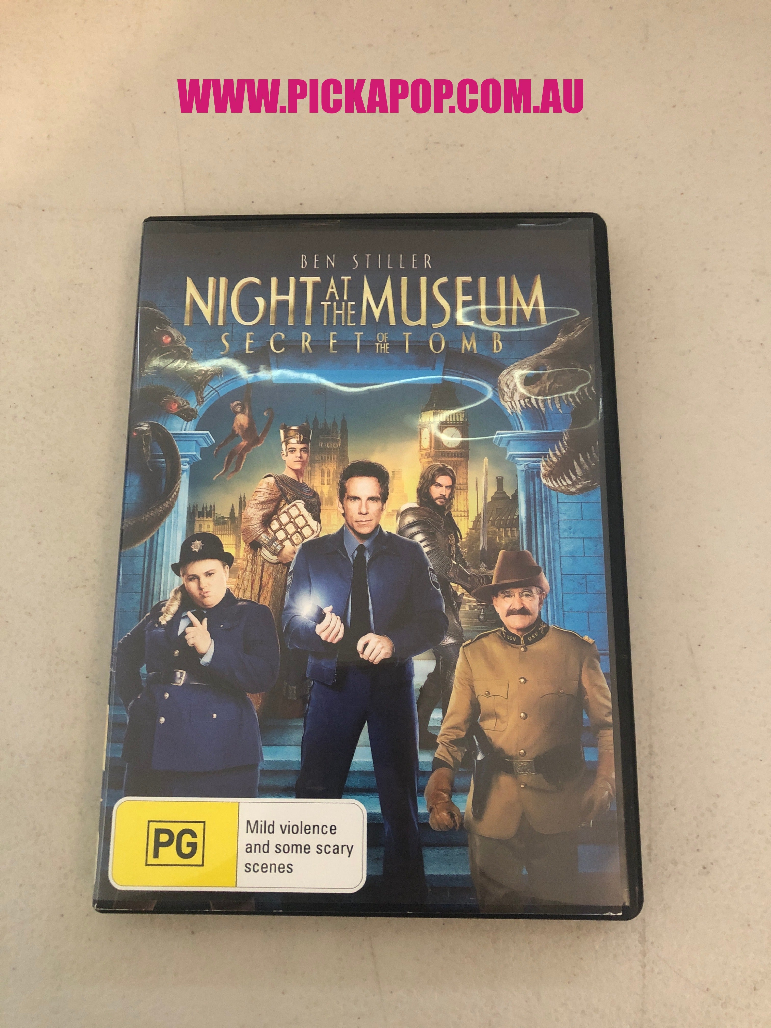 NIGHT AT THE MUSEUM SECRET OF THE TOMB - PAL Region 4 - DVD Cleaned and Tested