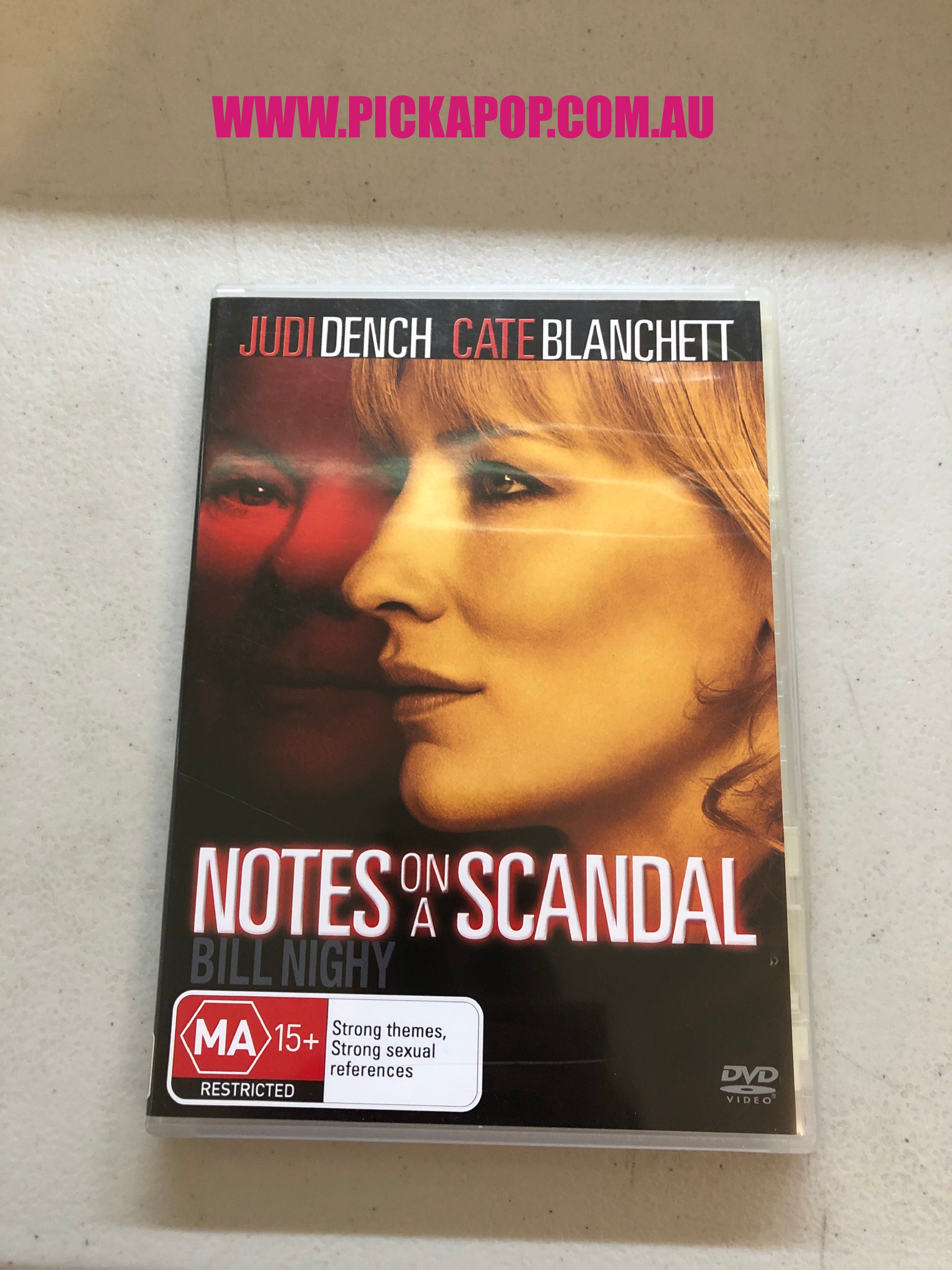NOTES ON  A SCANDAL - PAL Region 4 - DVD Cleaned and Tested