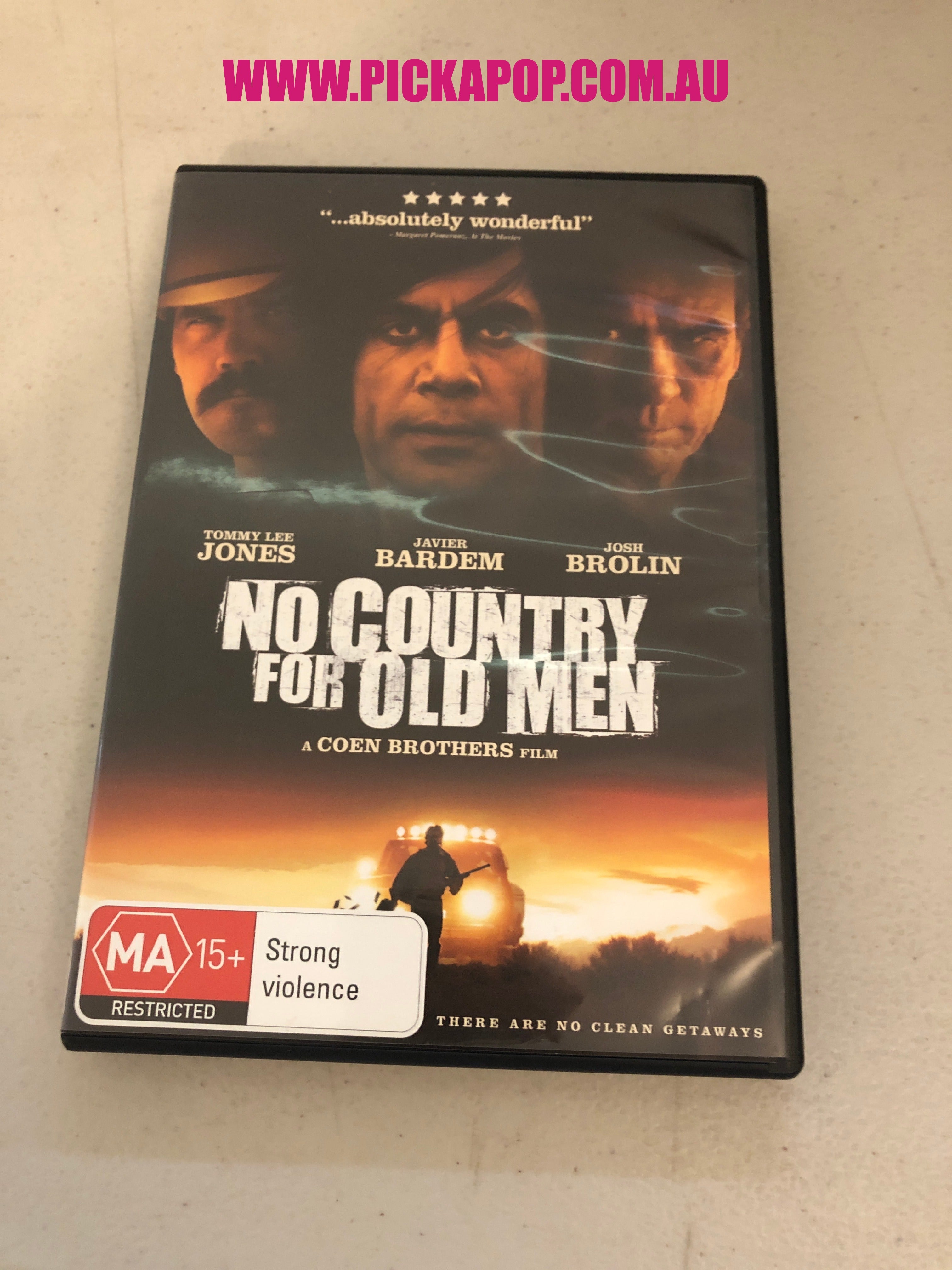 NO COUNTRY FOR OLD MEN -  PAL Region 4 - DVD Cleaned and Tested