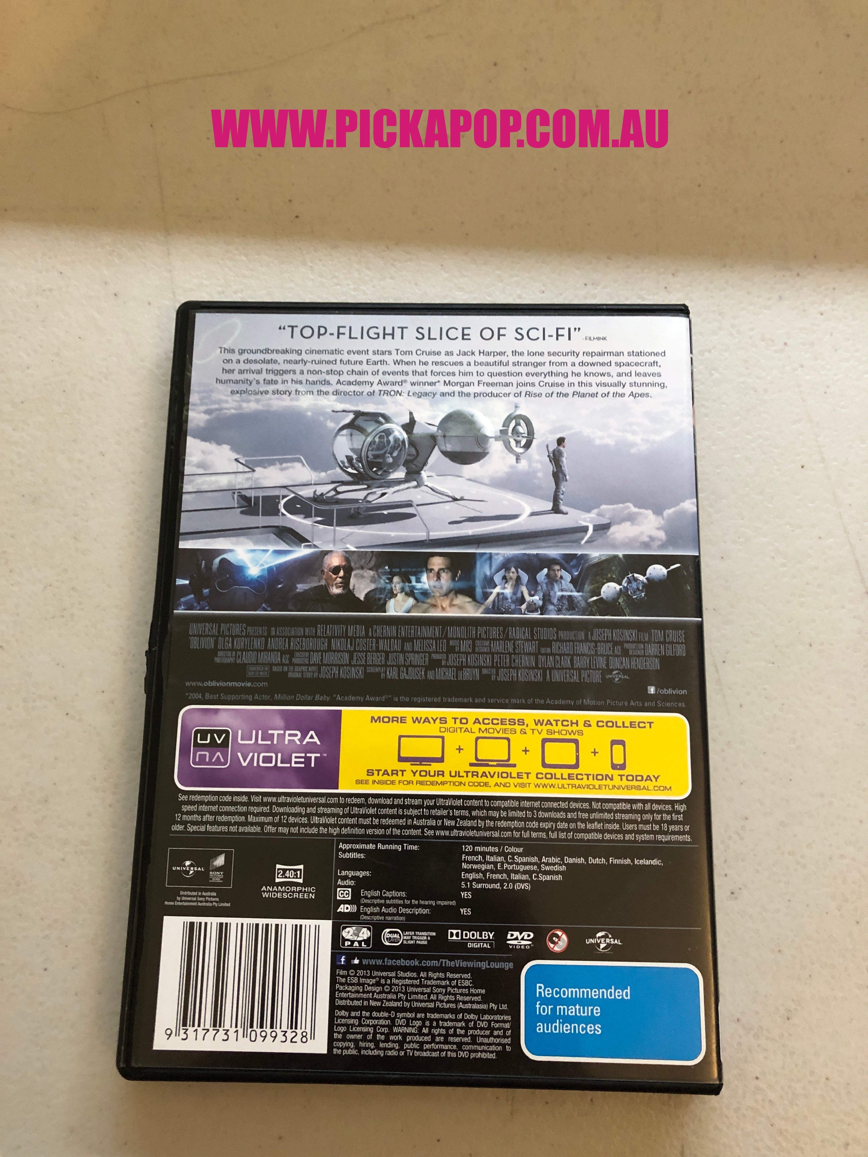 OBLIVION - PAL Region 4 - DVD Cleaned and Tested