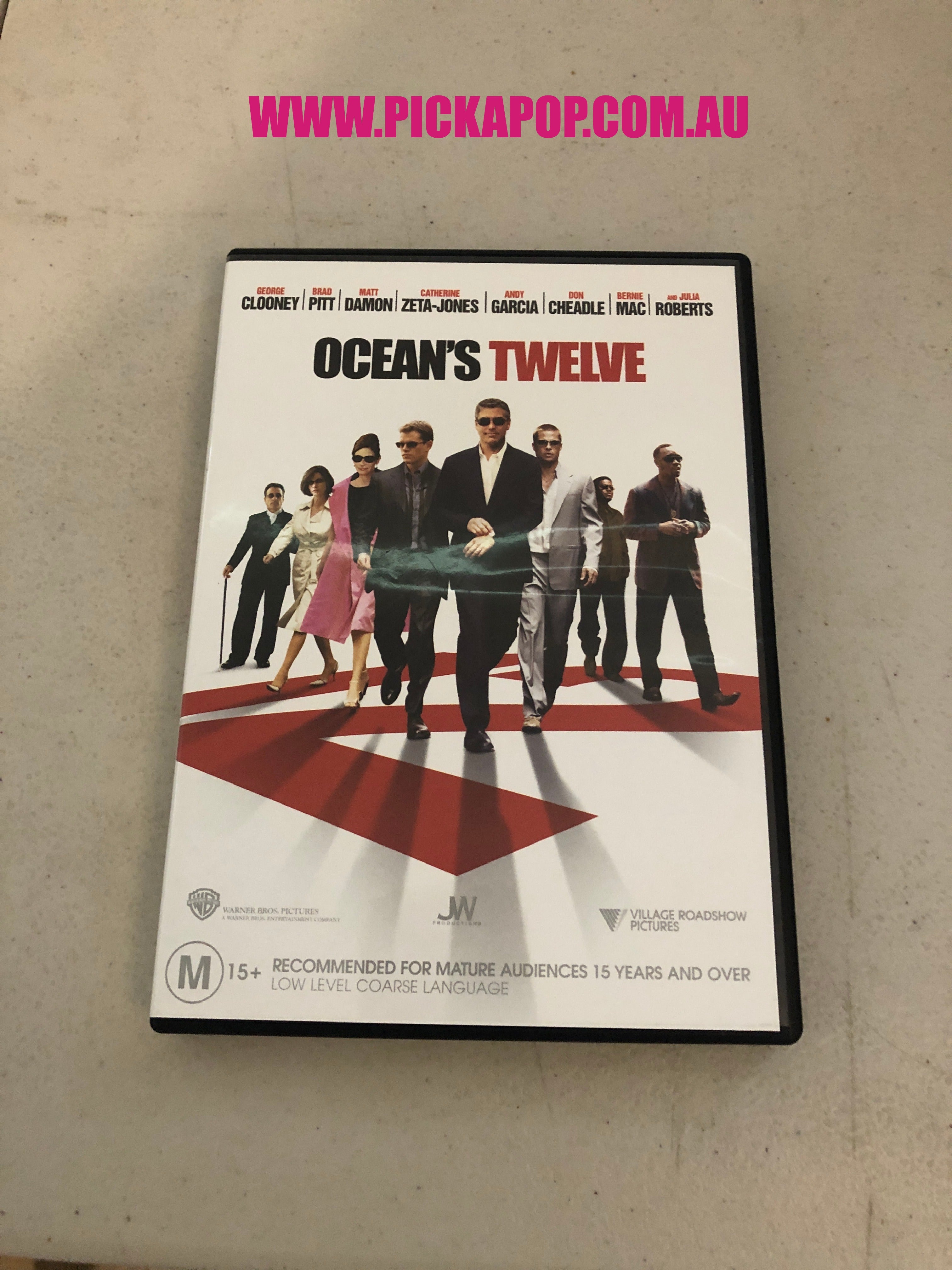 OCEAN'S TWELVE - PAL Region 4 - DVD Cleaned and Tested