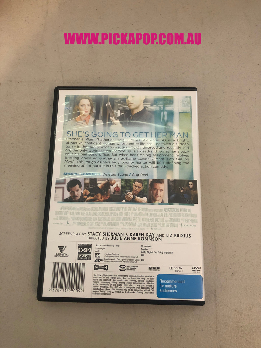 ONE FOR THE MONEY - PAL Region 4 - DVD Cleaned and Tested