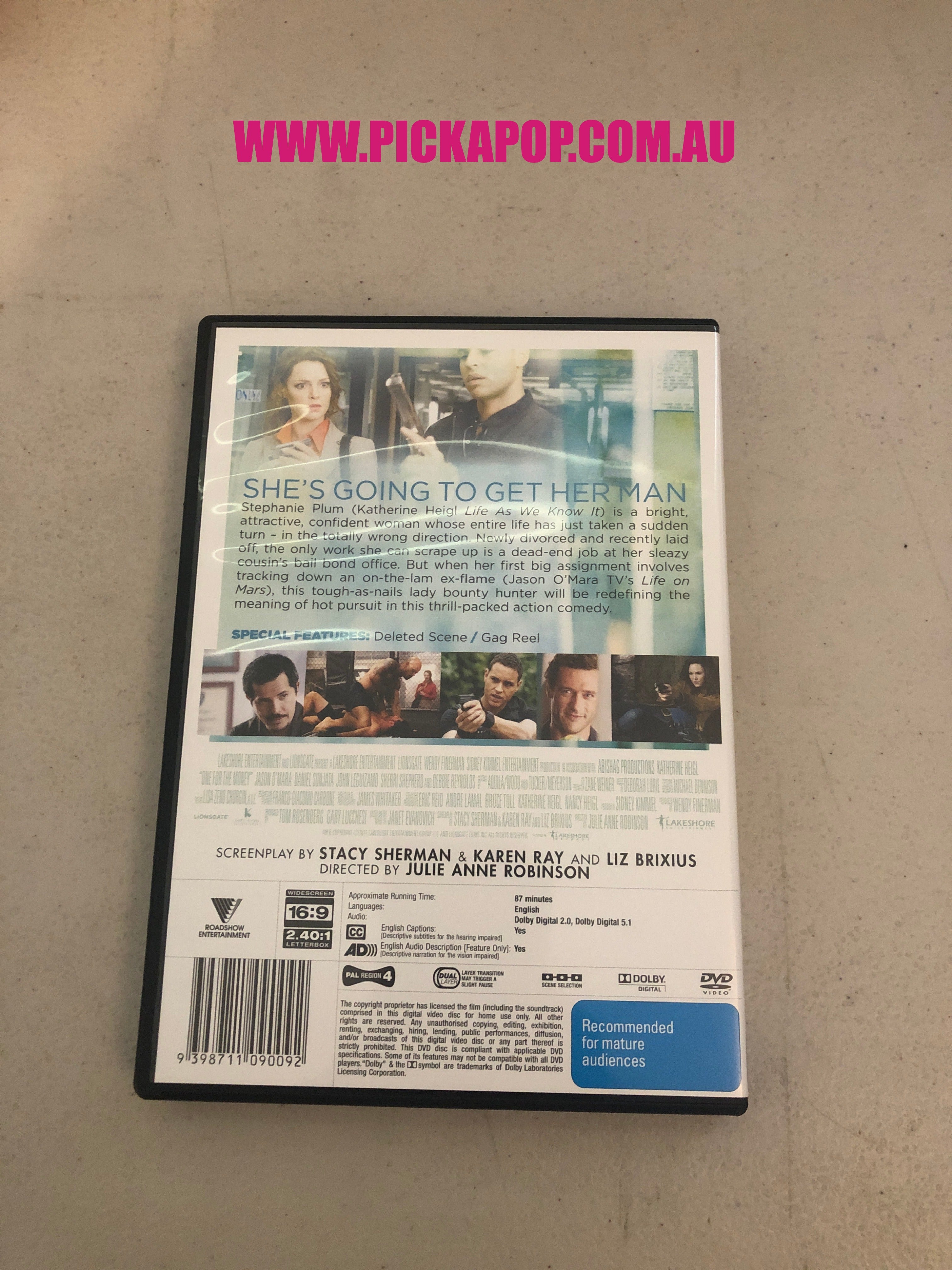 ONE FOR THE MONEY - PAL Region 4 - DVD Cleaned and Tested