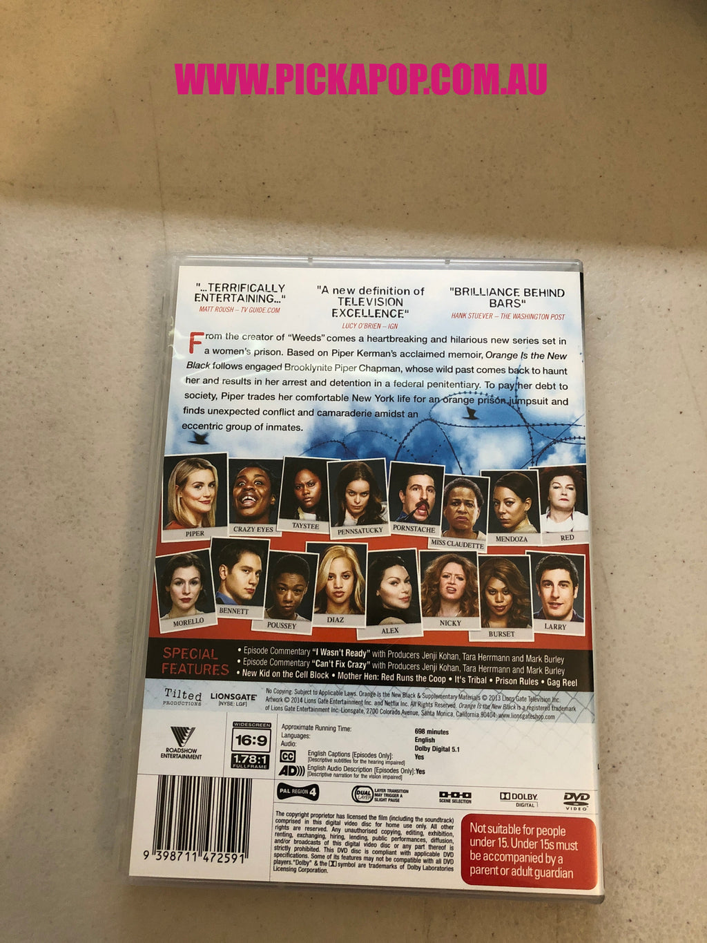 ORANGE IS THE NEW BLACK SEASON ONE PAL Region 4 - DVD Cleaned and Tested