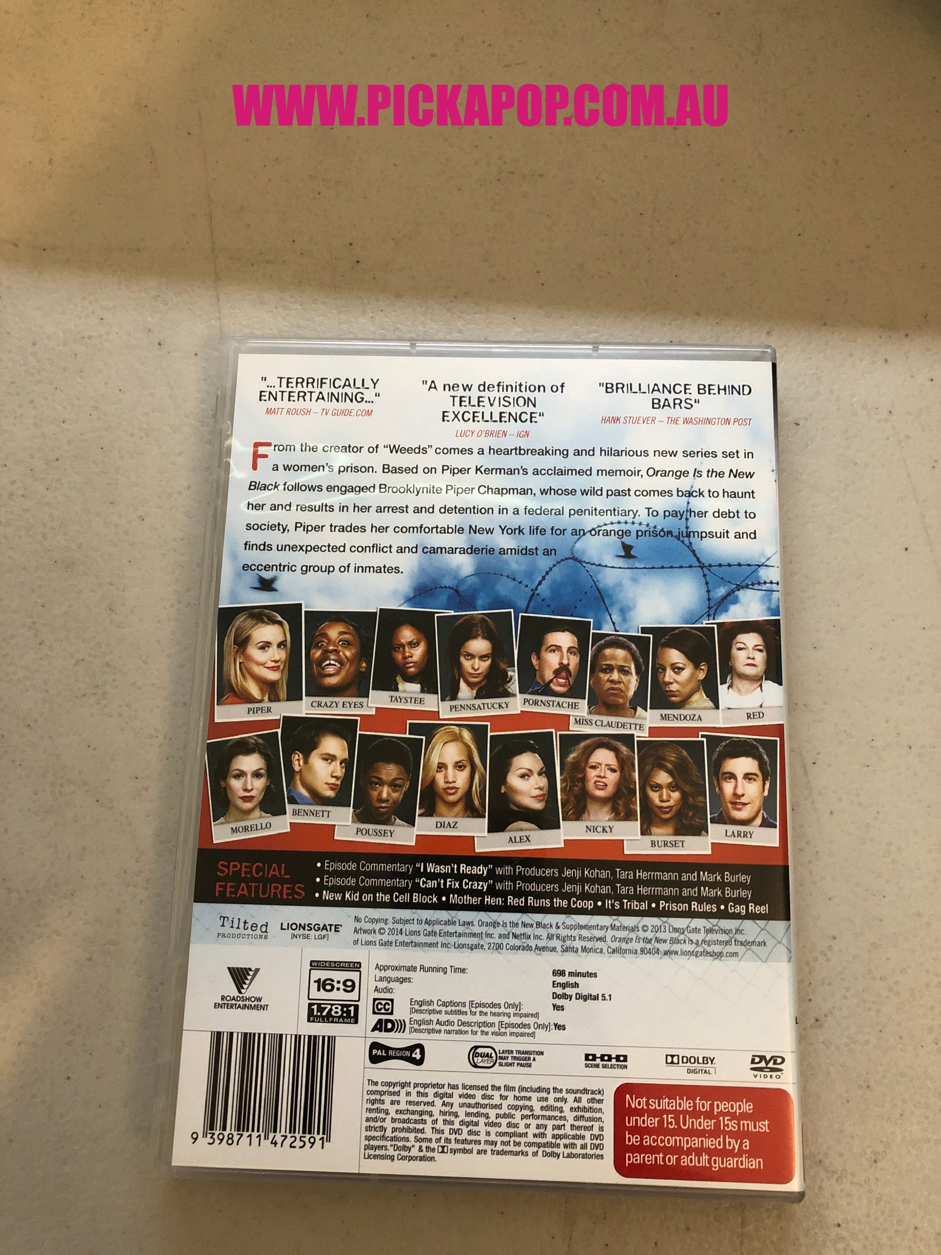 ORANGE IS THE NEW BLACK SEASON ONE PAL Region 4 - DVD Cleaned and Tested
